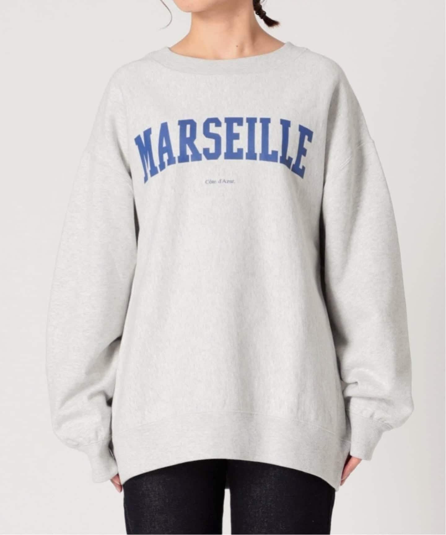 SLOBE IENA MARSEILLE ロゴスウェット WEB限定/追加2》MARSEILLE ロゴスウェット（スウェット）｜SLOBE