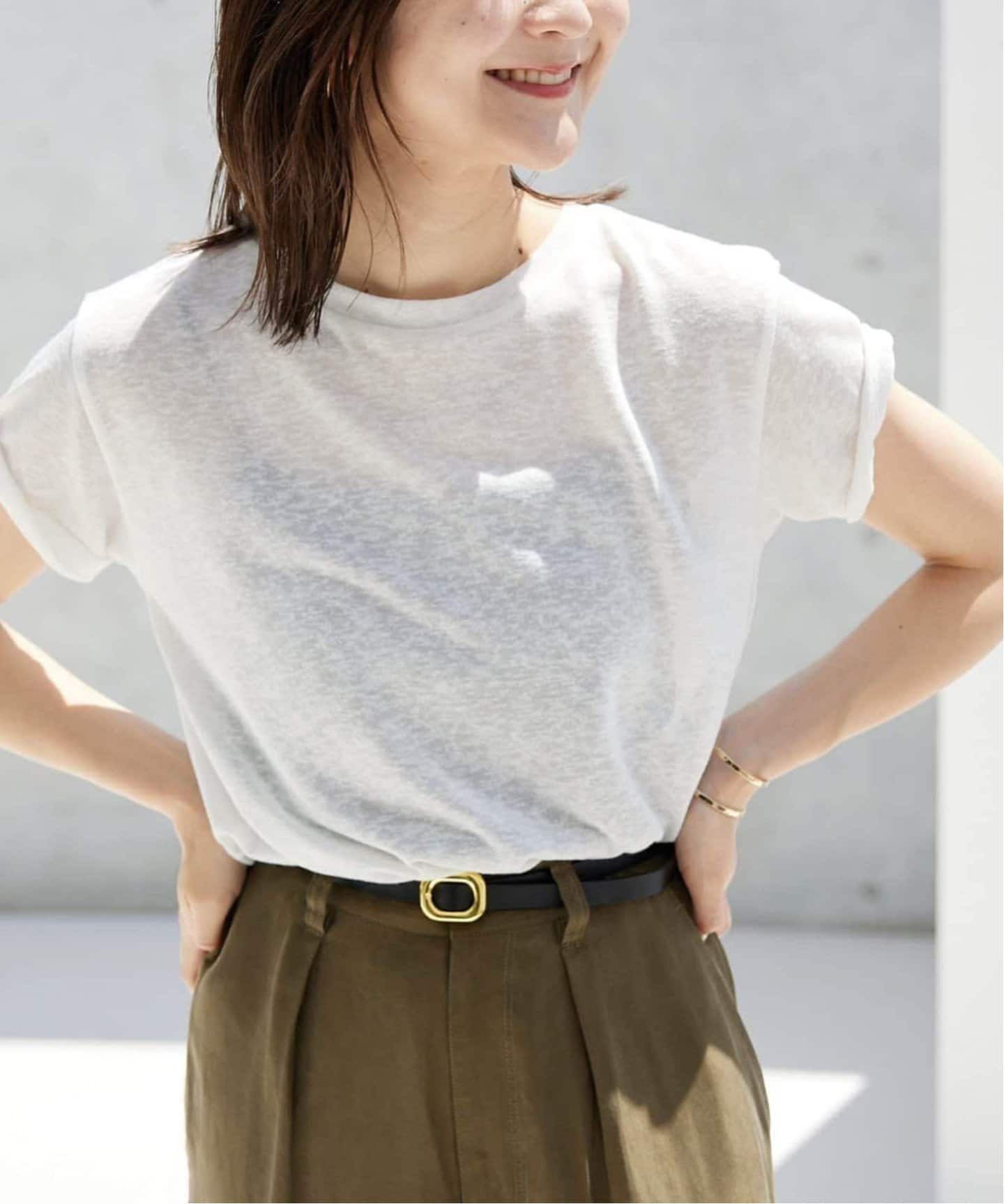 tシャツ 「追加2」スラブ5分袖TEE レディース 追加2》スラブ5分袖TEE（Tシャツ／カットソー）｜SLOBE IENA