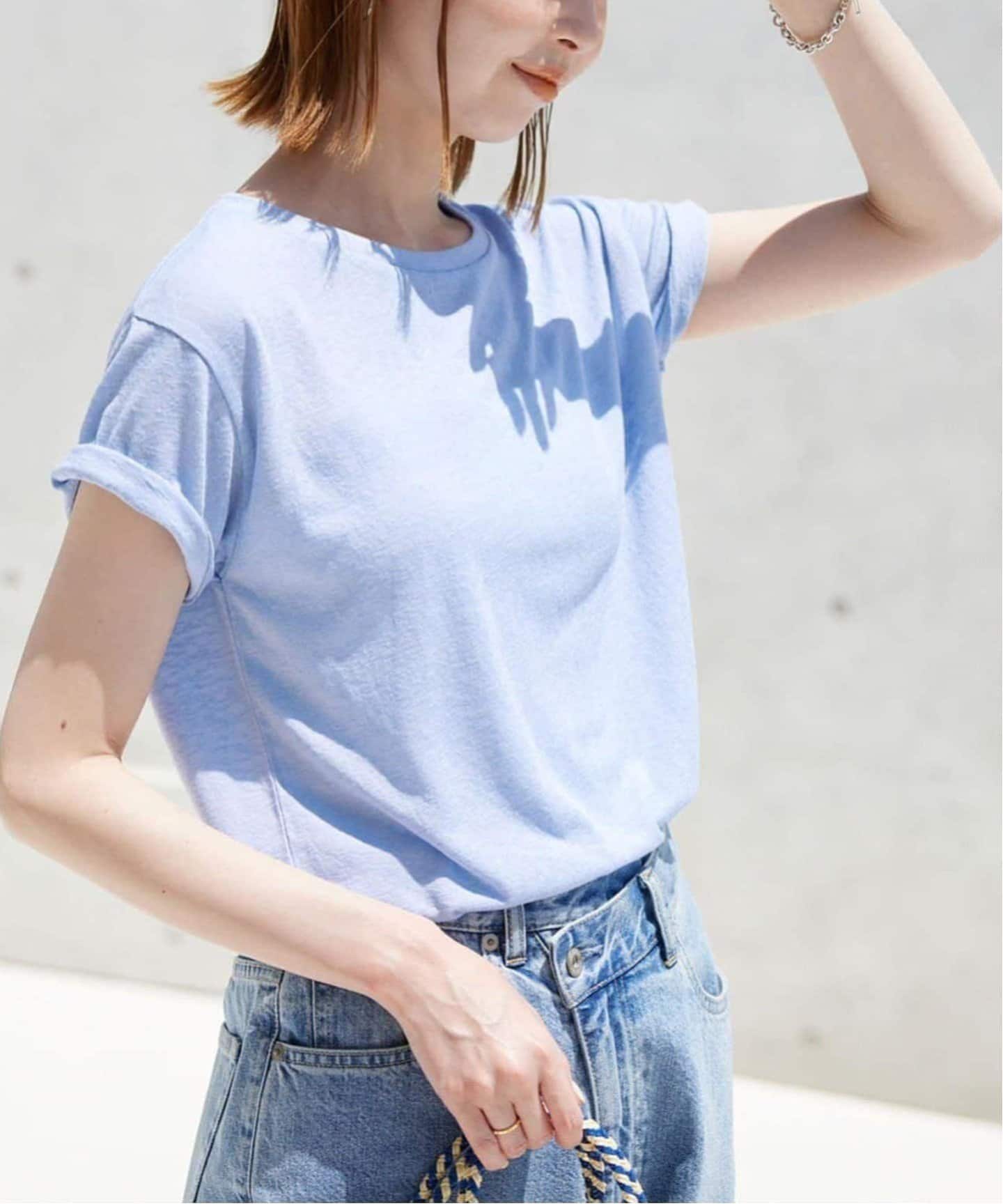 tシャツ 「追加2」スラブ5分袖TEE レディース 追加2》スラブ5分袖TEE（Tシャツ／カットソー）｜SLOBE IENA