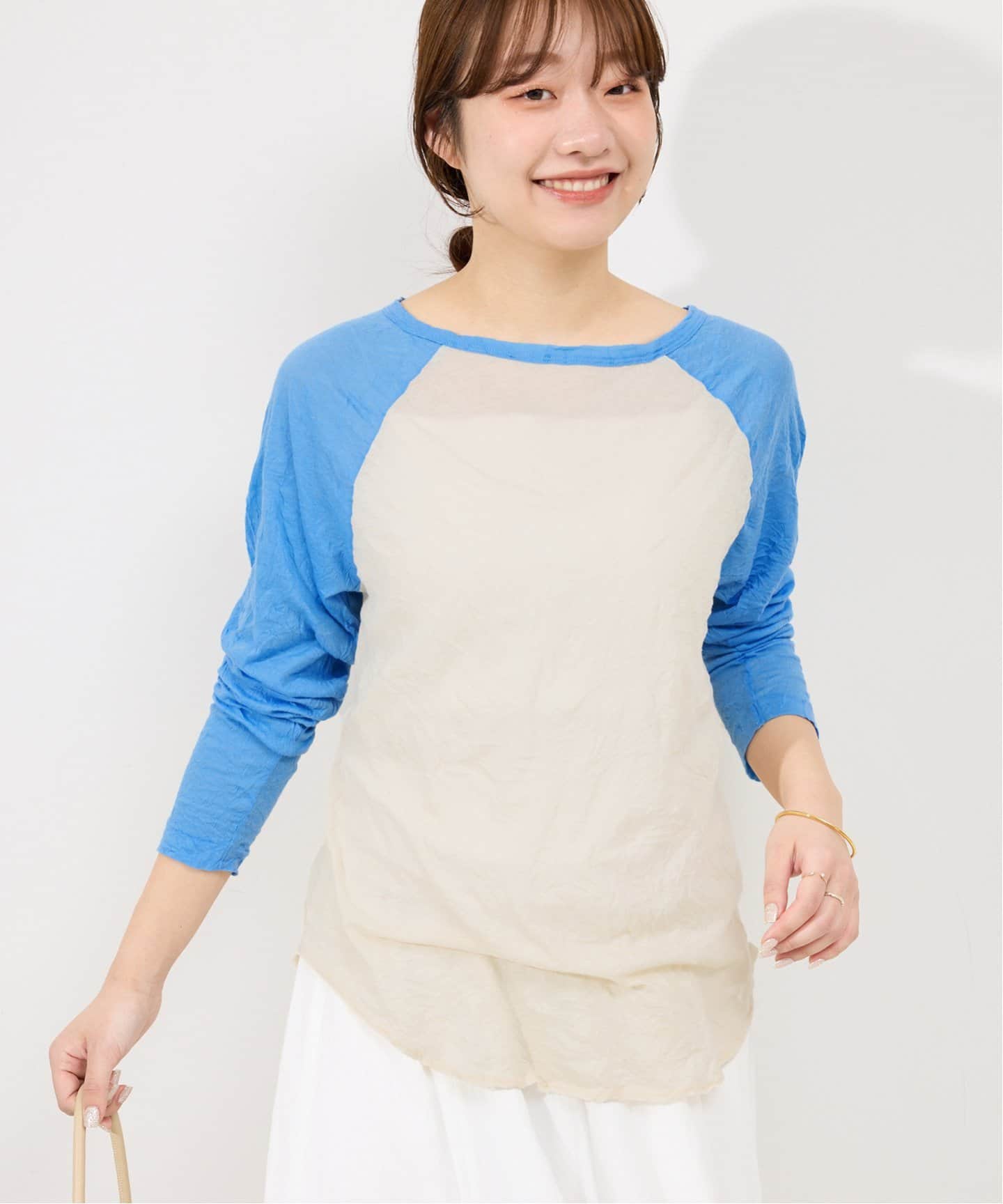 ラグランシュリンクTシャツ シュリンクラグランTEE(Tシャツ/カットソー)|SLOBE IENA