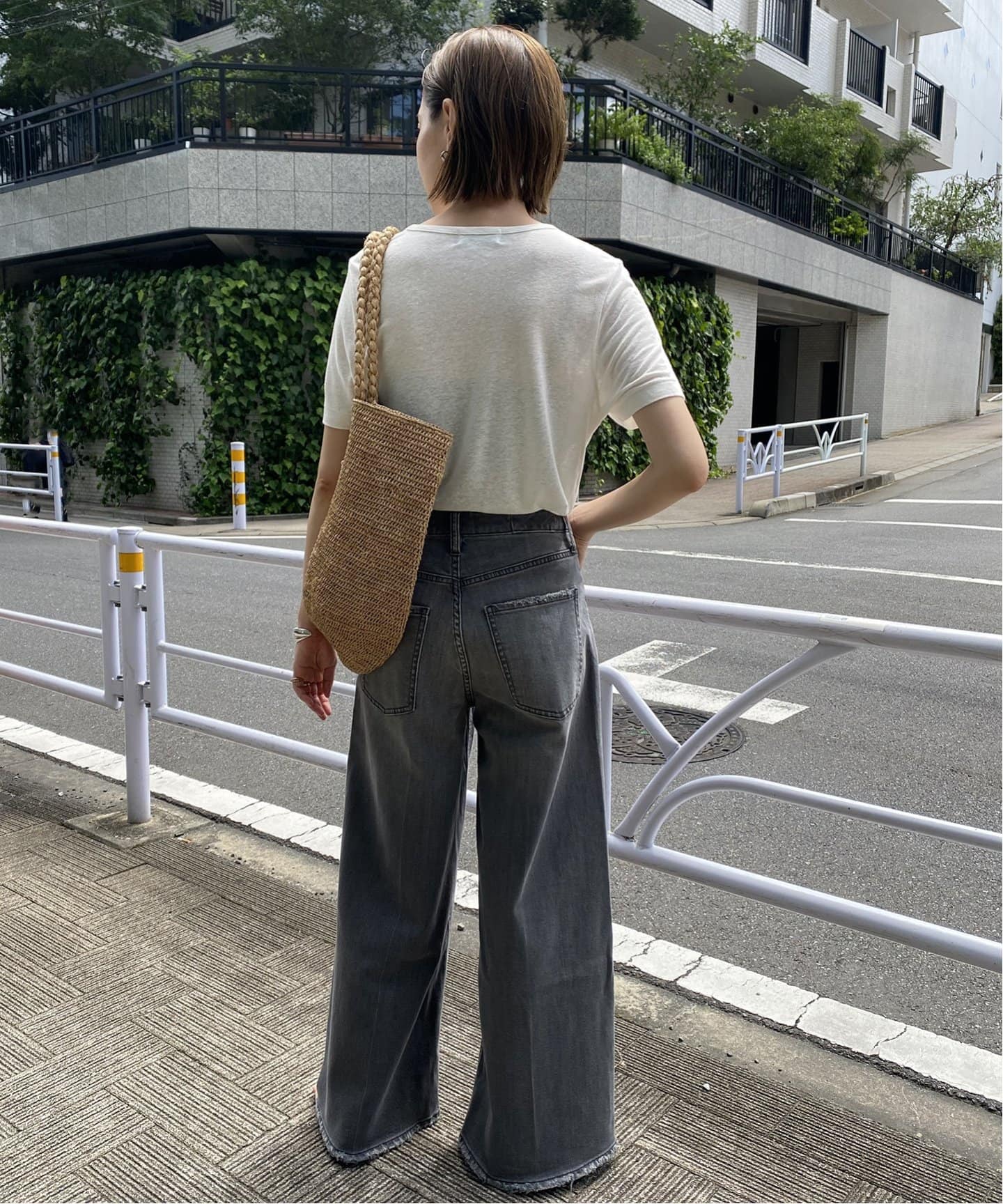 リネン混ジャージーコンパクトTEE（Tシャツ／カットソー）｜SLOBE IENA