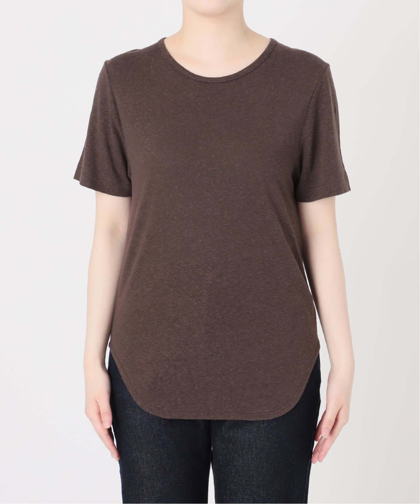 リネン混ジャージーコンパクトTEE（Tシャツ／カットソー）｜SLOBE IENA