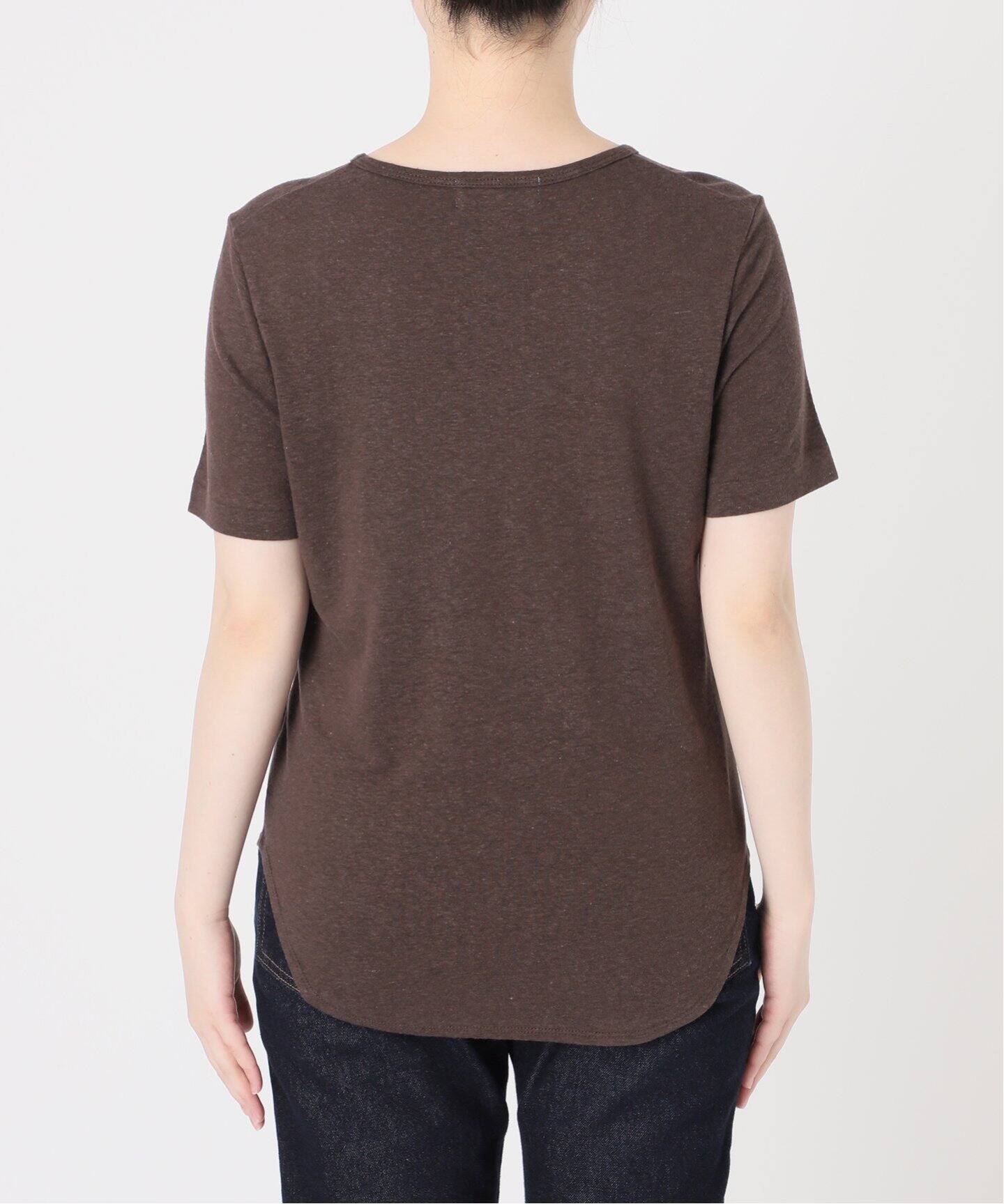 リネン混ジャージーコンパクトTEE（Tシャツ／カットソー