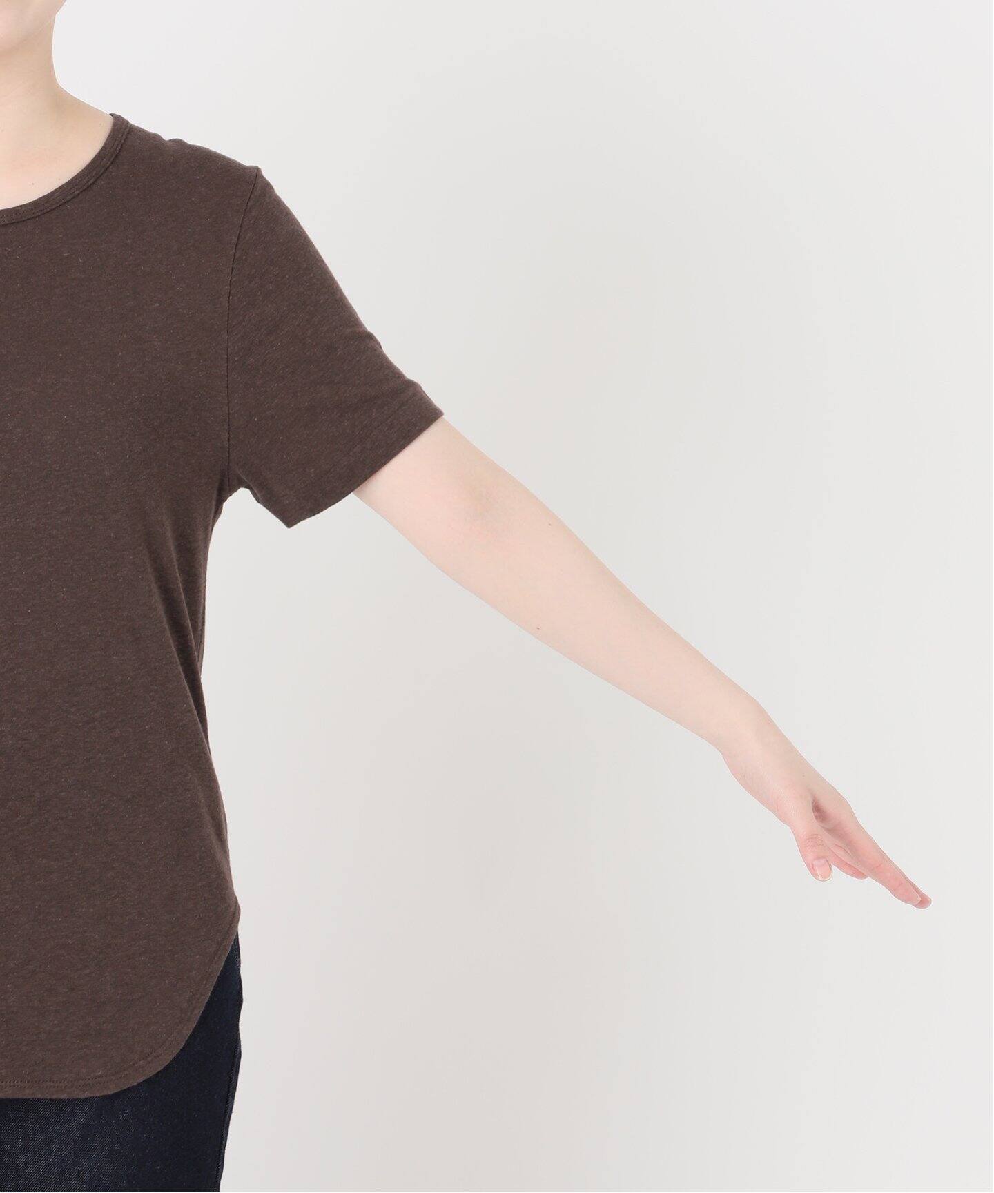 リネン混ジャージーコンパクトTEE（Tシャツ／カットソー）｜SLOBE IENA
