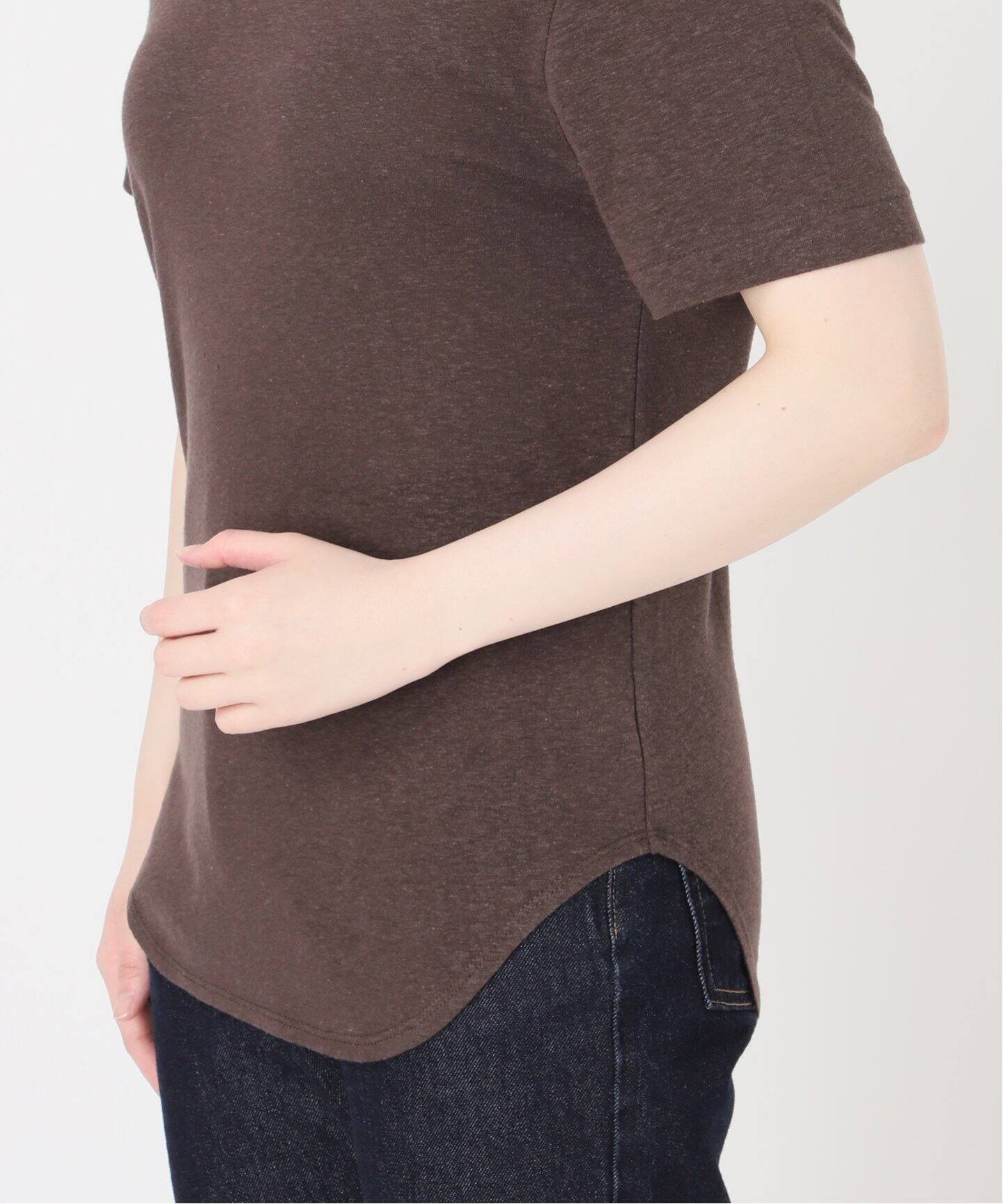 リネン混ジャージーコンパクトTEE（Tシャツ／カットソー）｜SLOBE IENA