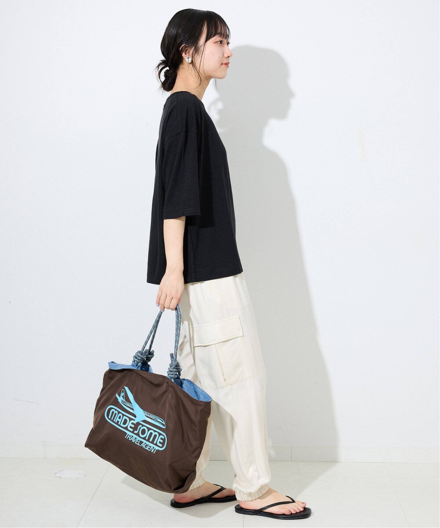 リネン混ジャージーBIG TEE（Tシャツ／カットソー）｜SLOBE IENA