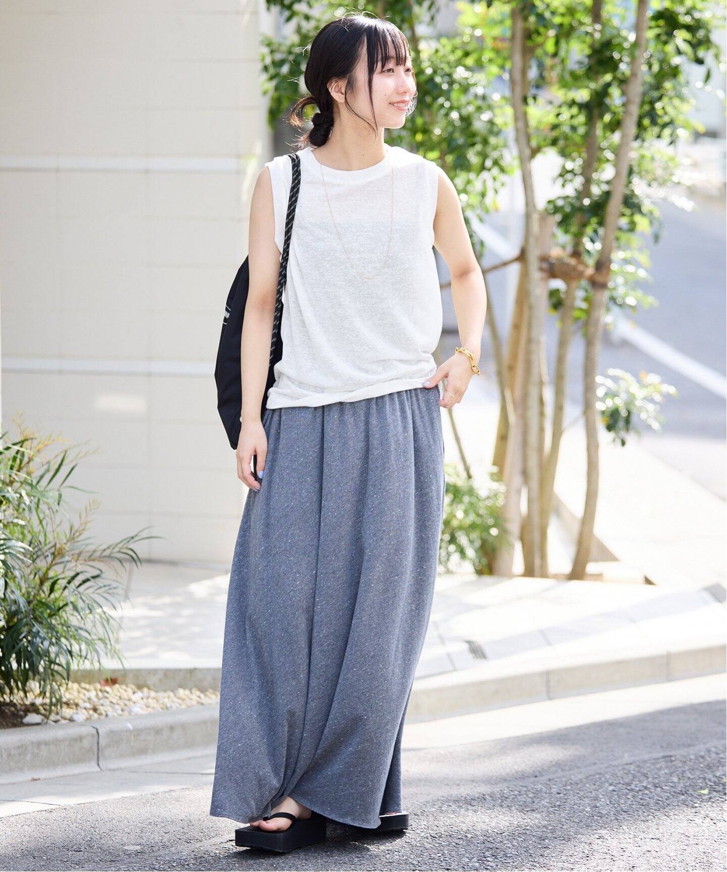 追加》スラブ天竺ノースリーブTEE（Tシャツ／カットソー）｜SLOBE IENA