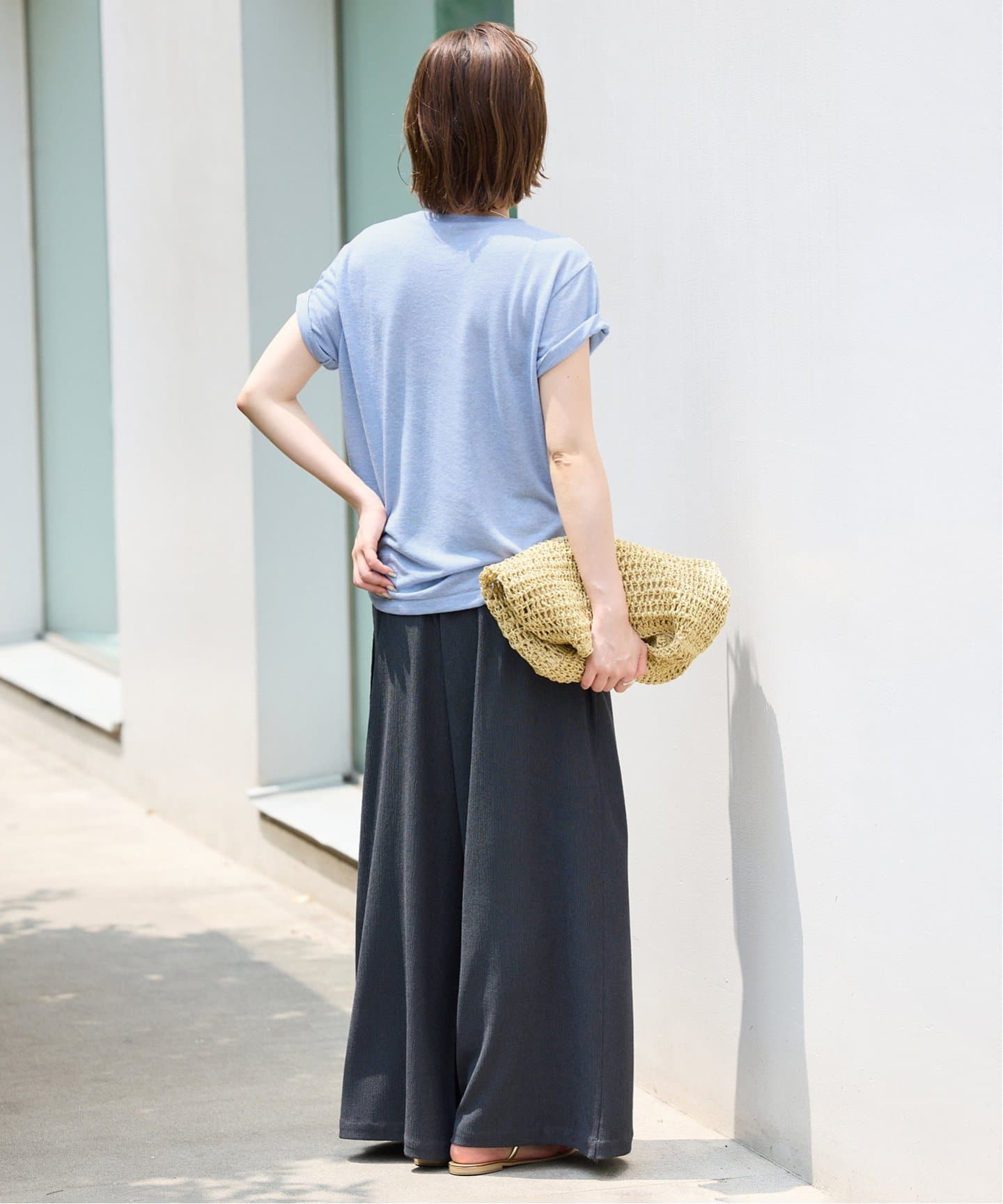 追加》スラブ5分袖TEE（Tシャツ／カットソー）｜SLOBE IENA