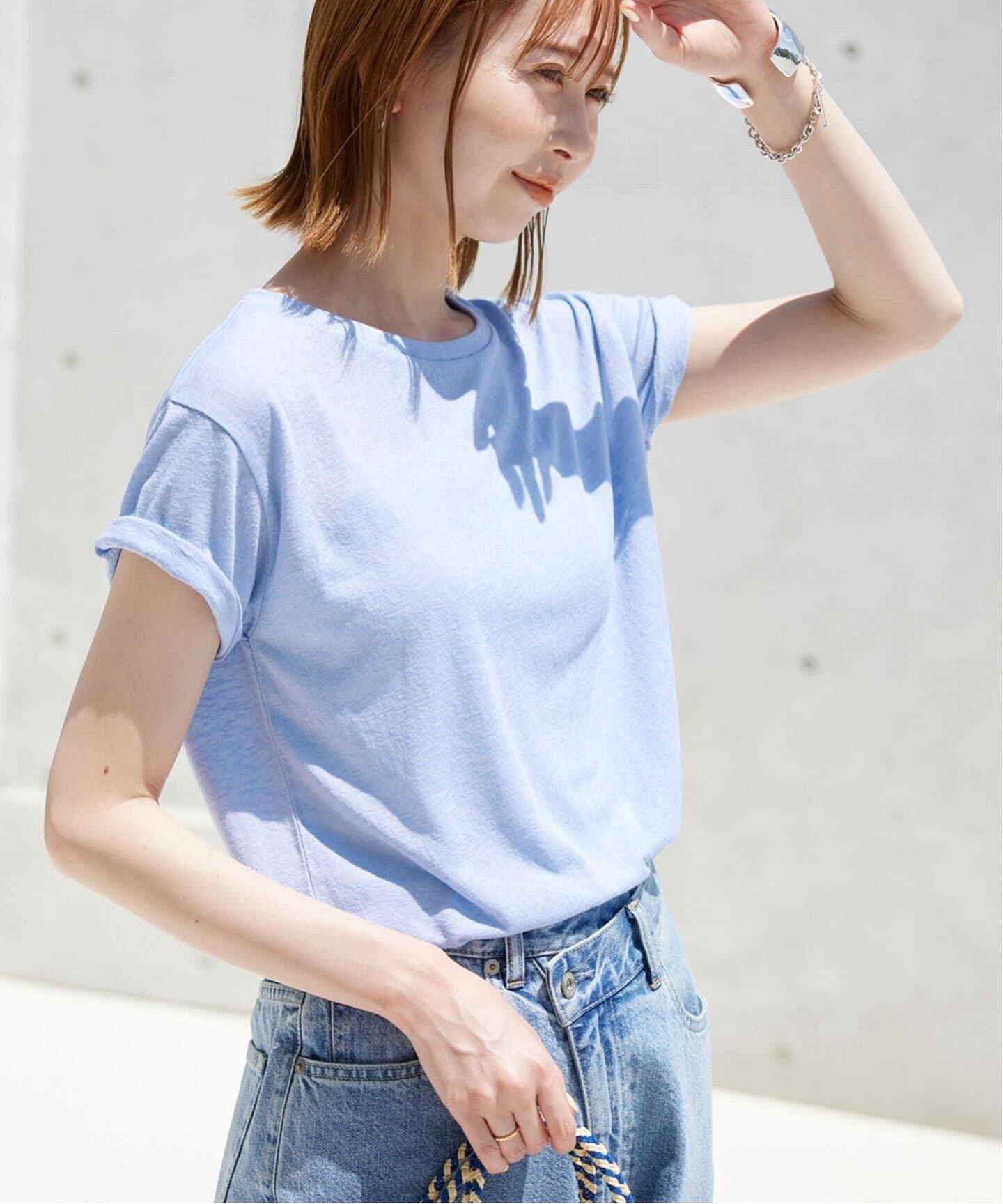 tシャツ 「追加2」スラブ5分袖TEE レディース 追加》スラブ5分袖TEE（Tシャツ／カットソー）｜SLOBE IENA