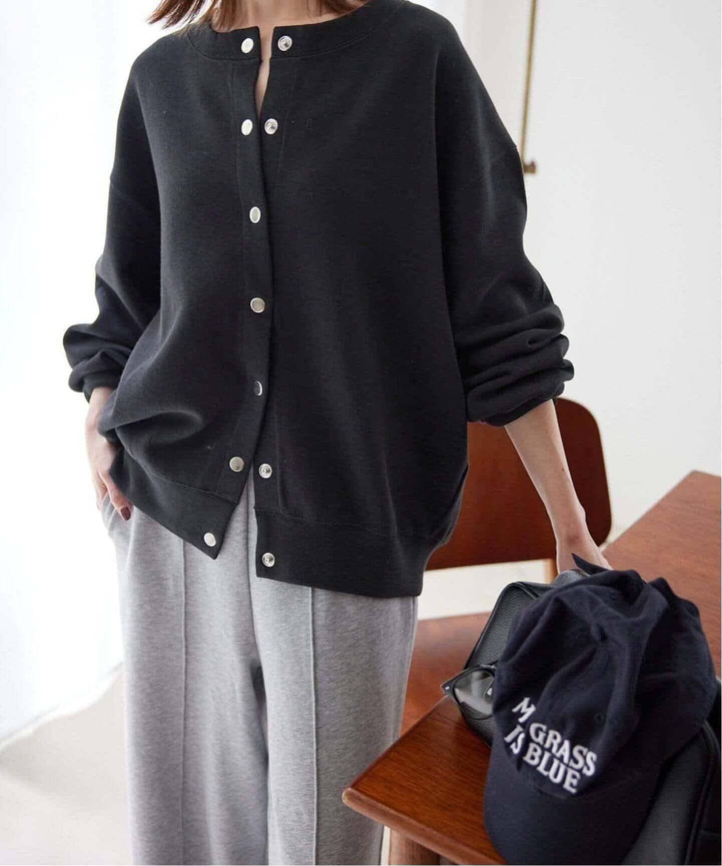 WEB・一部店舗限定/追加4予約》ダブルフェイスジャージースナップ  