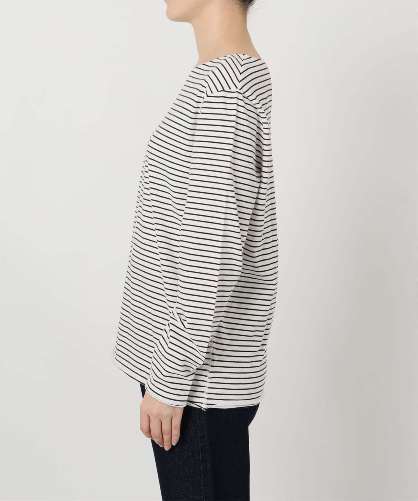 新品  プラージュ   ビンテージ加工ボーダー ビンテージ加工ボーダーロンTEE（Tシャツ／カットソー）｜SLOBE IENA