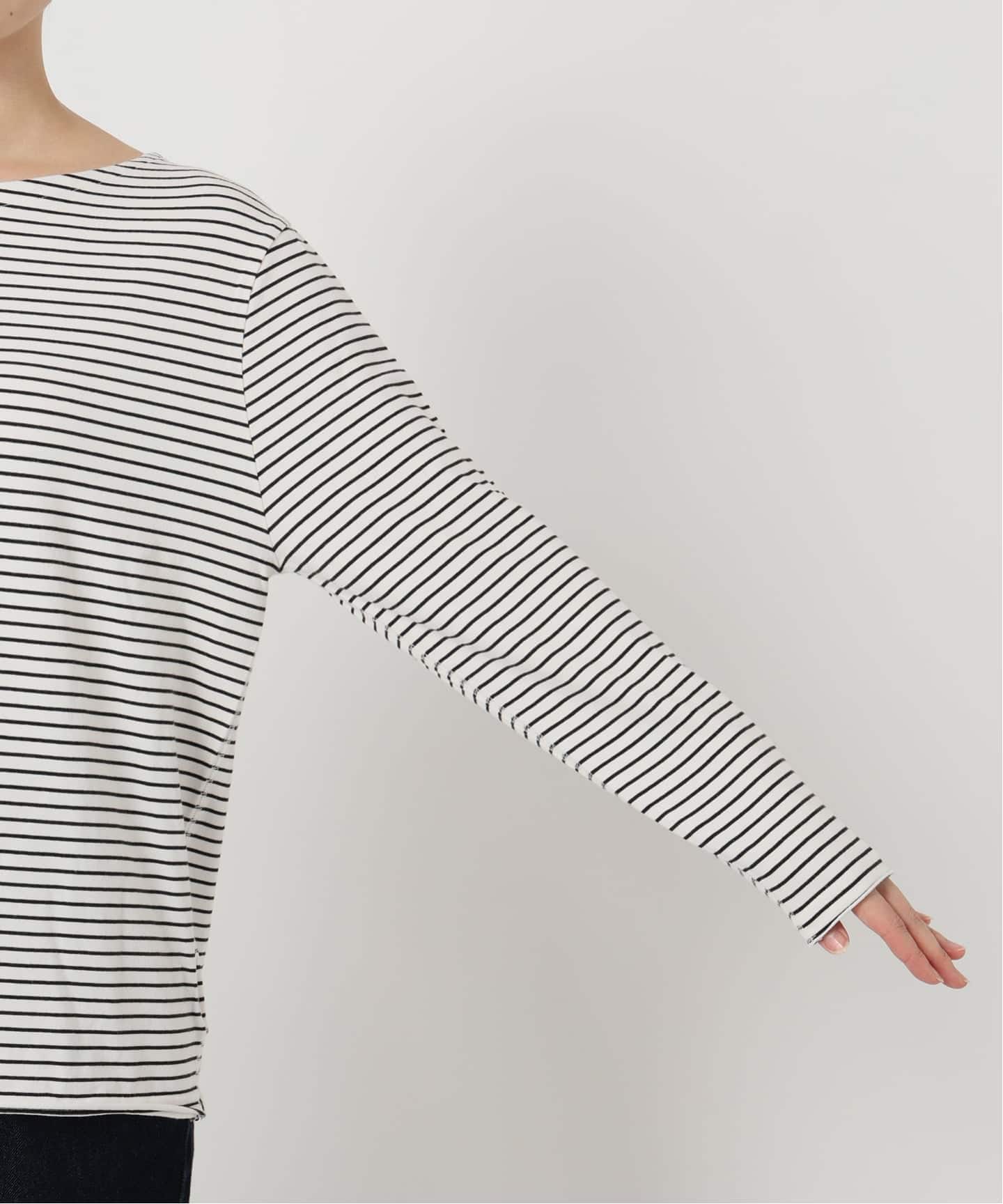 新品  プラージュ   ビンテージ加工ボーダー ビンテージ加工ボーダーロンTEE（Tシャツ／カットソー）｜SLOBE IENA