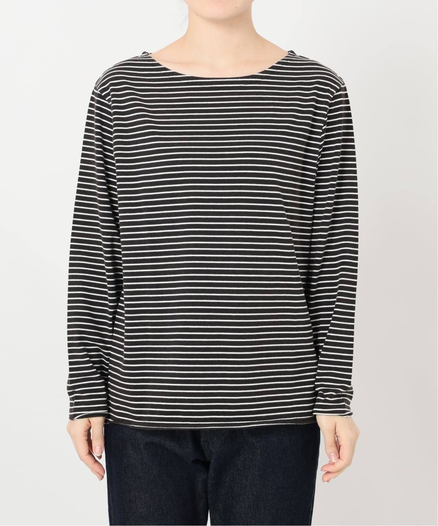 ビンテージ加工ボーダーロンTEE（Tシャツ／カットソー）｜SLOBE IENA