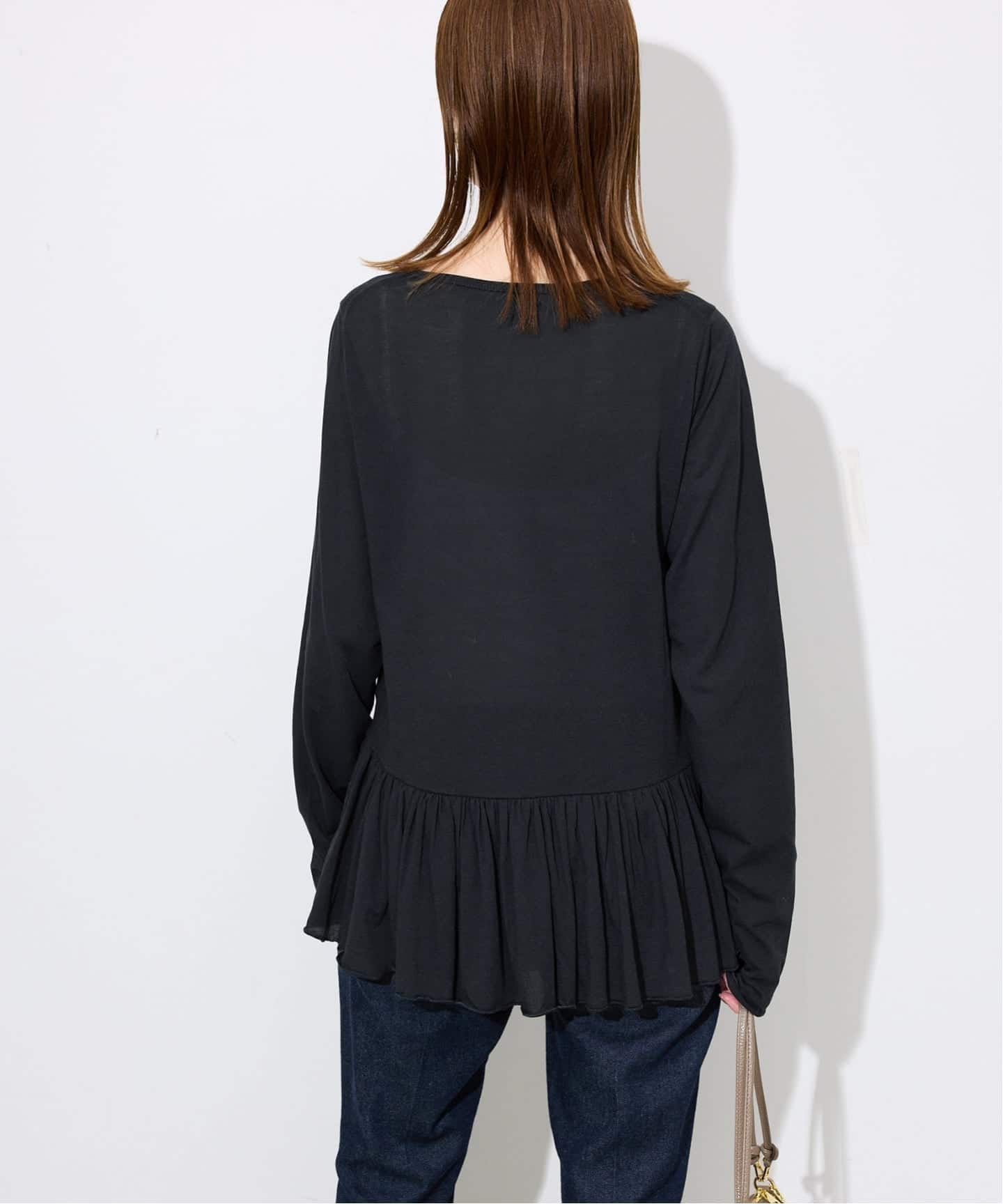 レイヤードペプラムロンTEE（Tシャツ／カットソー）｜SLOBE IENA