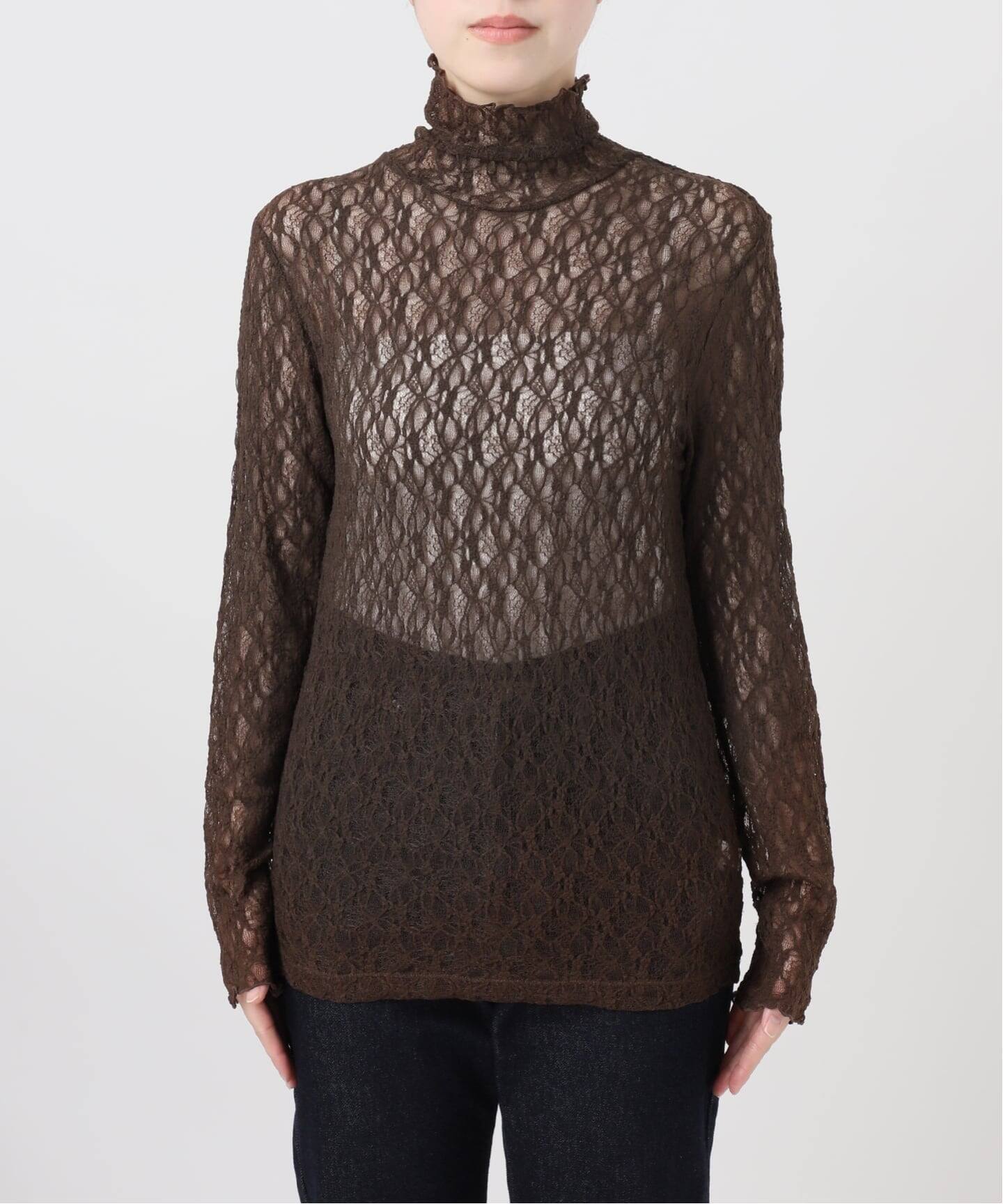 【美品】SLOBE IENA ウール　レースプルオーバー　ニット　日本製 ニットレースプルオーバー | イエナ(IENA) | マルイウェブチャネル