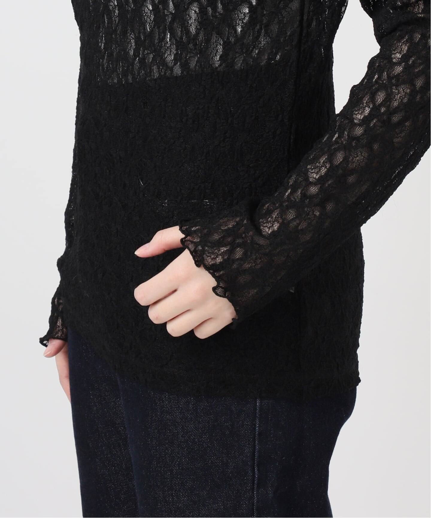 一部カラーWEB限定あり/追加》ストレッチレースタートルプルオーバー