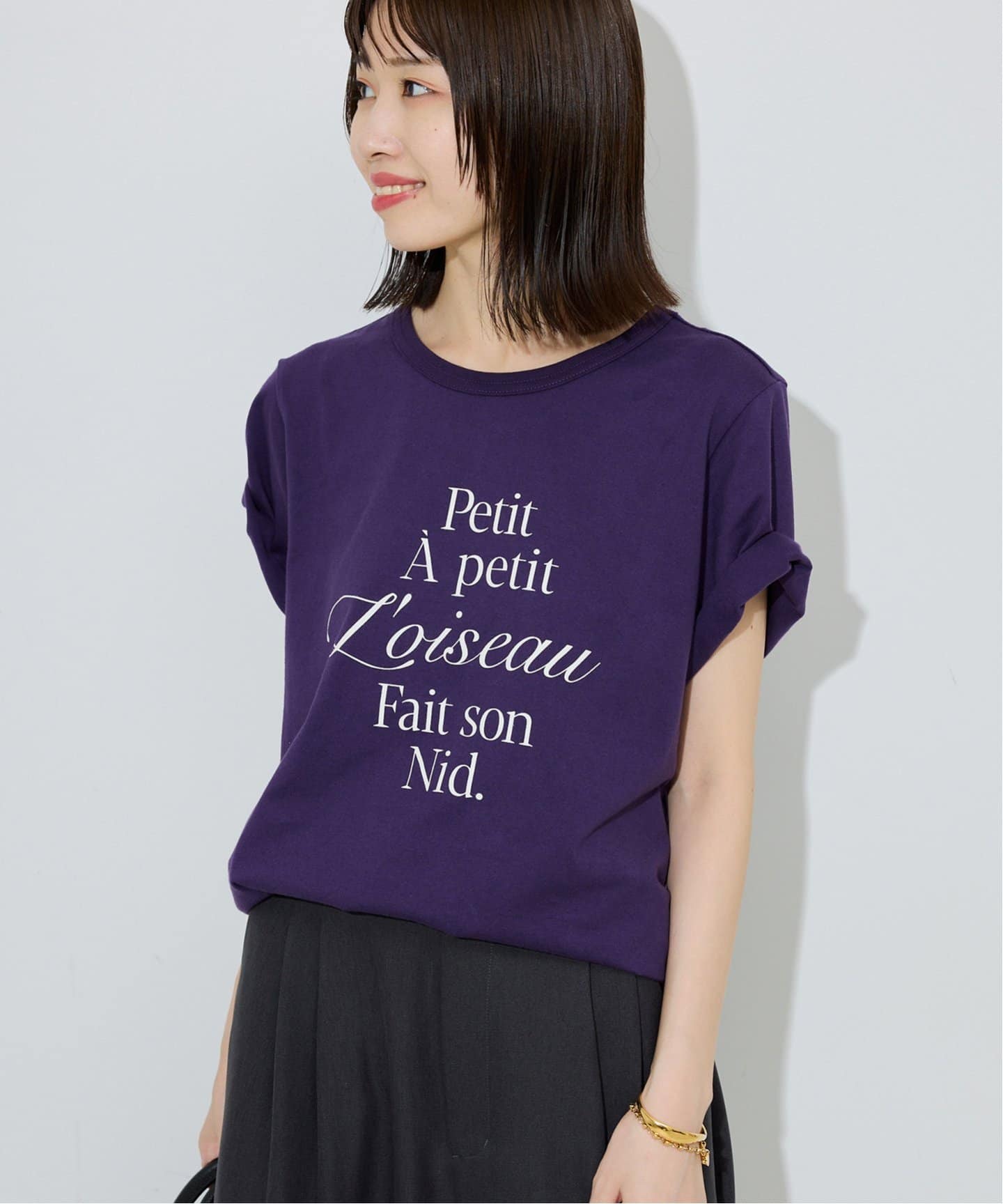 「SLOBE IENA」 長袖カットソー SMALL パープル レディース SLOBE IENA 「SLOBE IENA」 長袖カットソー SMALL パープル