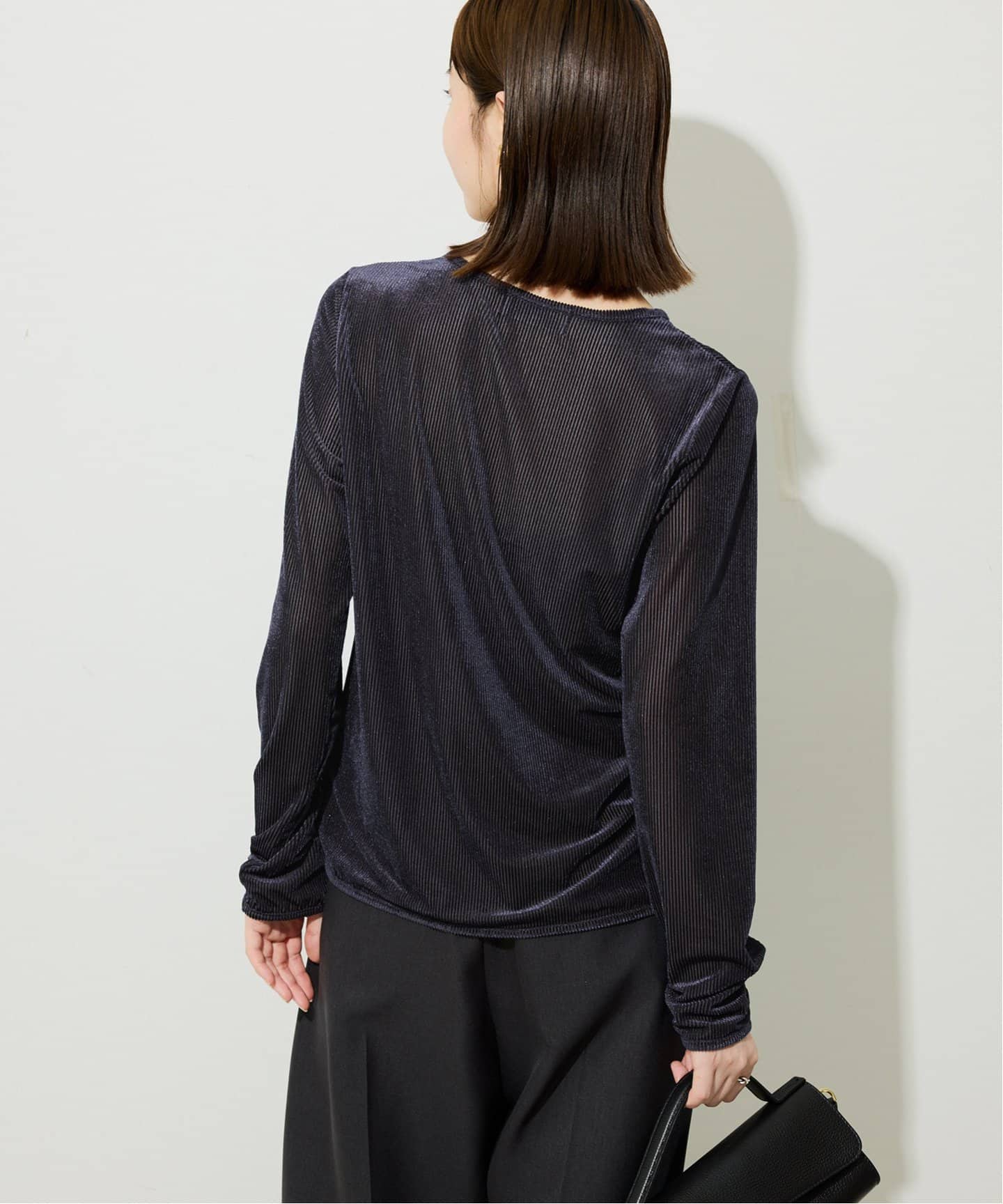 針抜きベロアカーディガン（カーディガン）｜SLOBE IENA（スローブ