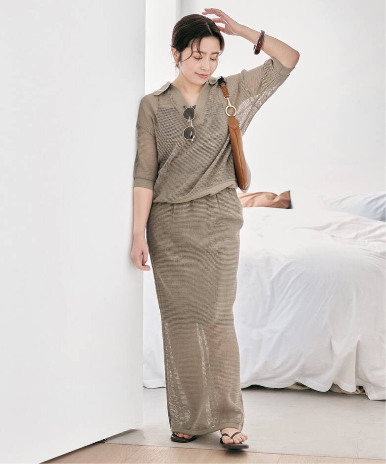 メッシュスキッパープルオーバー（Tシャツ／カットソー）｜SLOBE IENA 