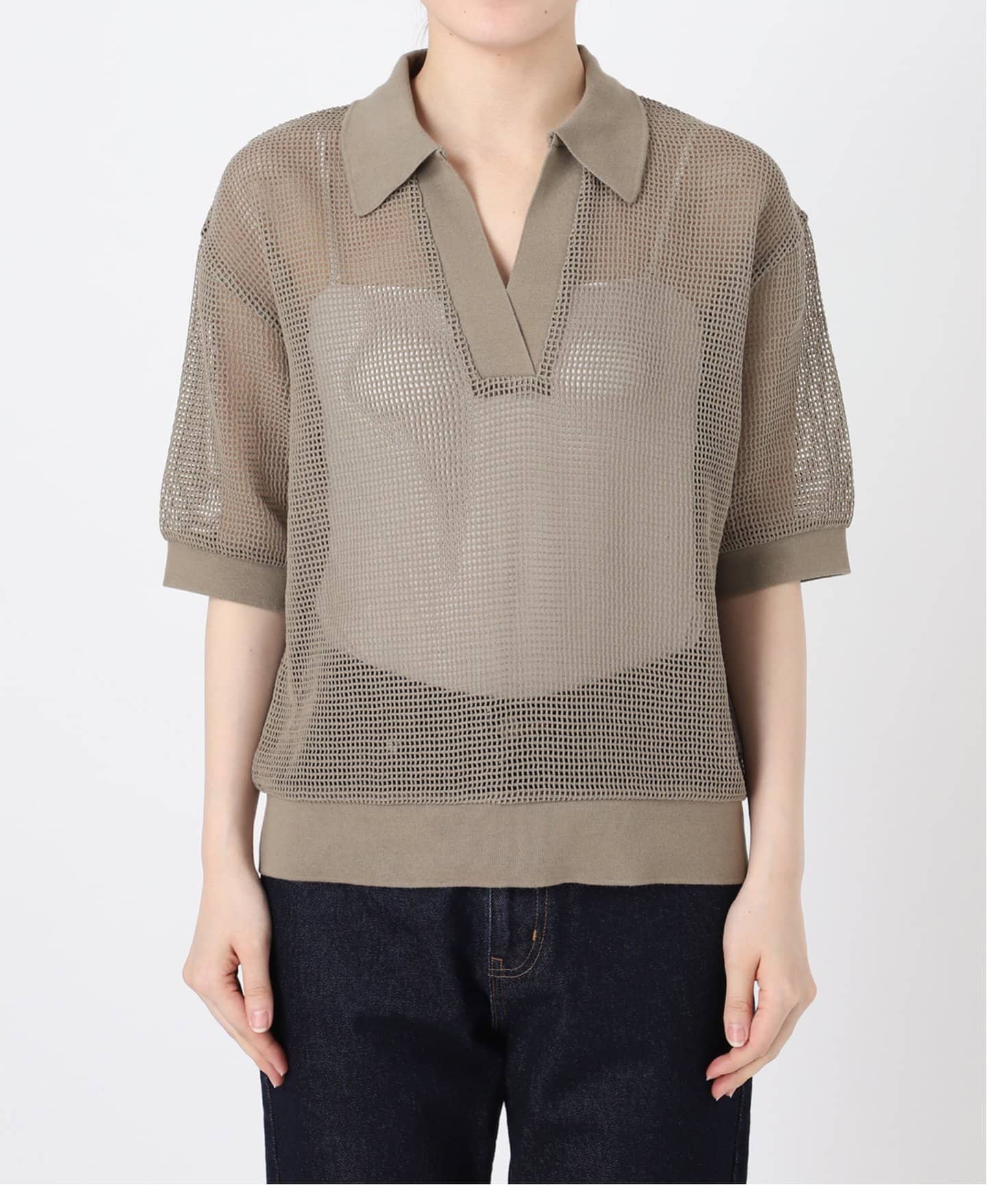 スローブイエナ　メッシュプルオーバー￼ SLOBE IENA｜メッシュスキッパープルオーバー | Rakuten Fashion