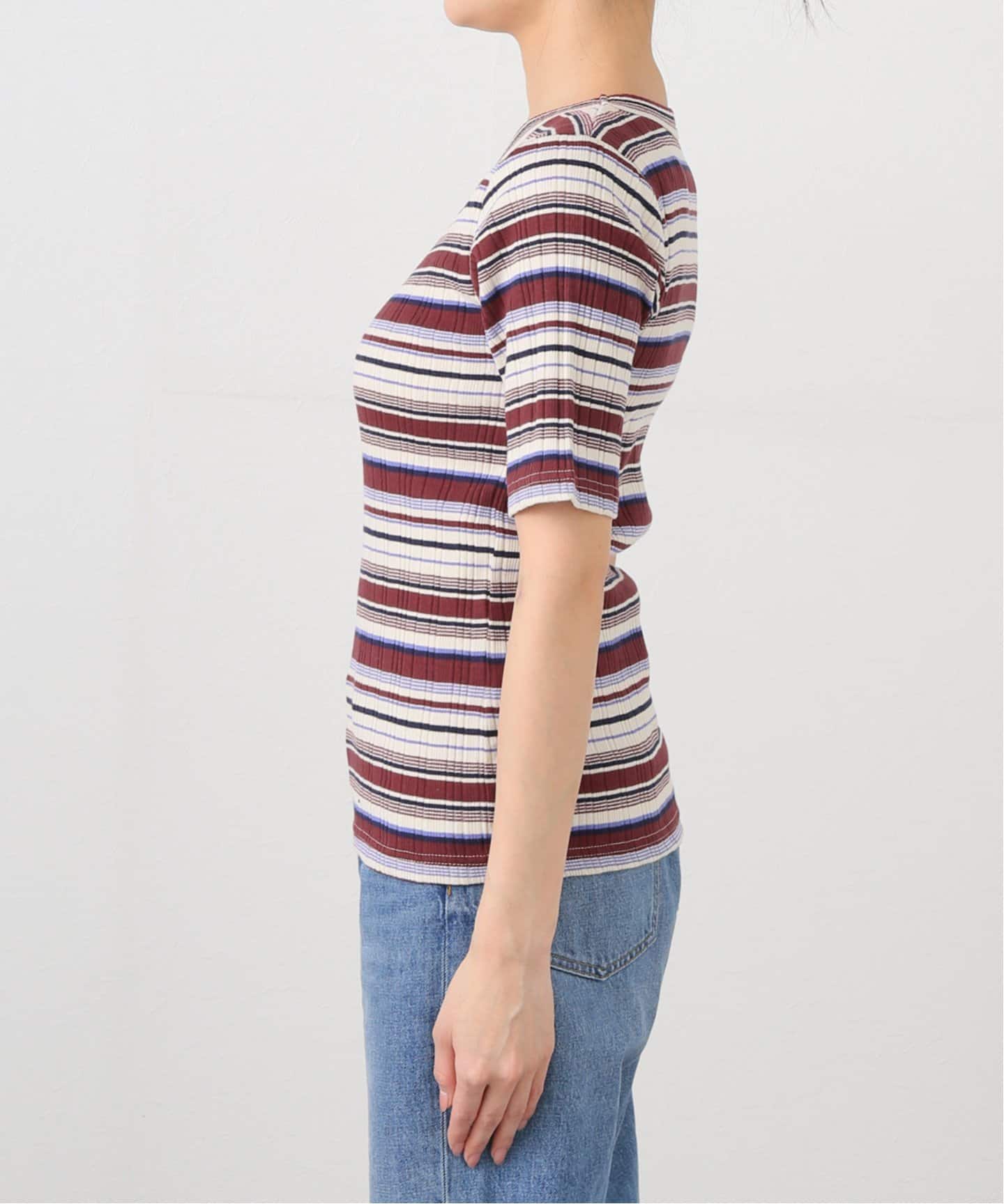 SLOBE IENA tシャツ マルチボーダーTEE レディース : ZOZOTOWN