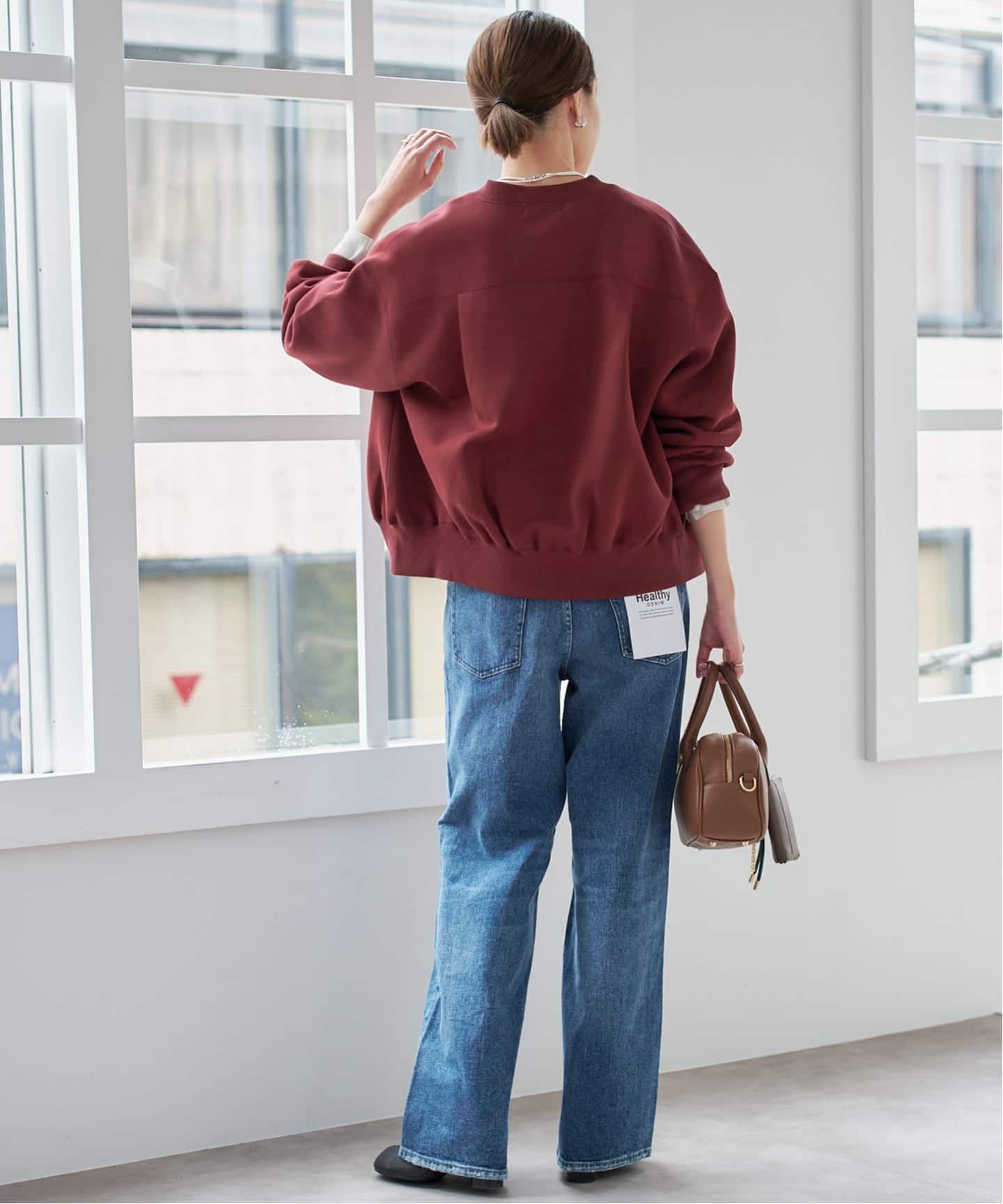 ダンボールクルーネックカーディガン（カーディガン）｜SLOBE IENA