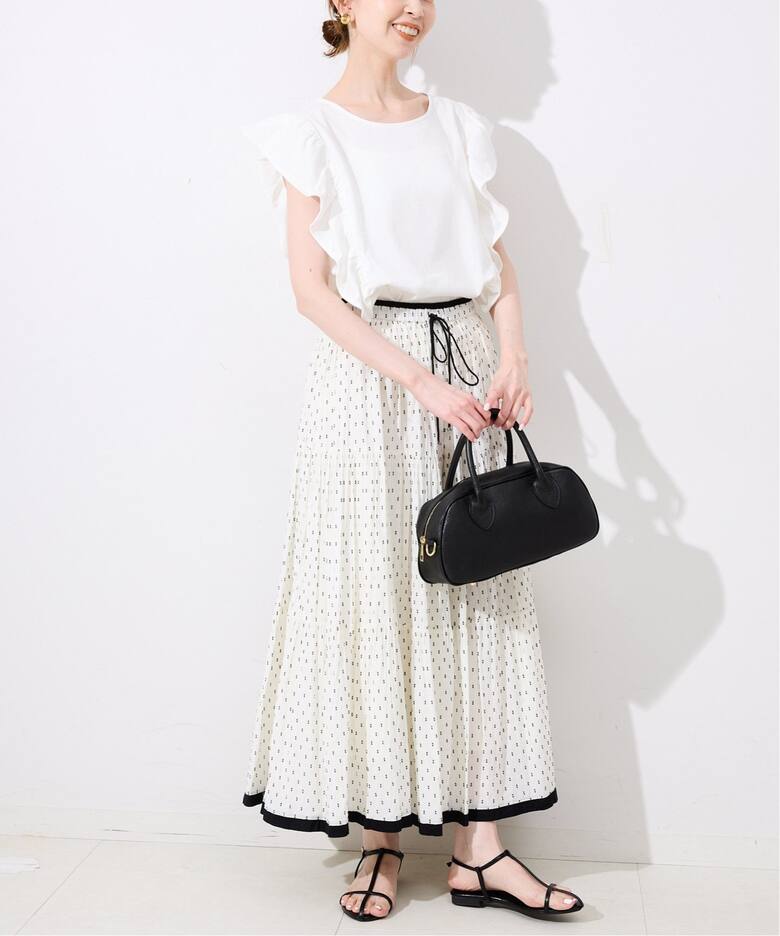 汗染み防止フリルカットソー（Tシャツ／カットソー）｜SLOBE IENA 