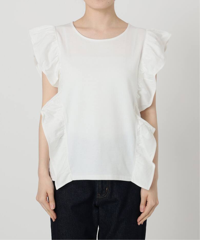 汗染み防止フリルカットソー（Tシャツ／カットソー）｜SLOBE IENA 