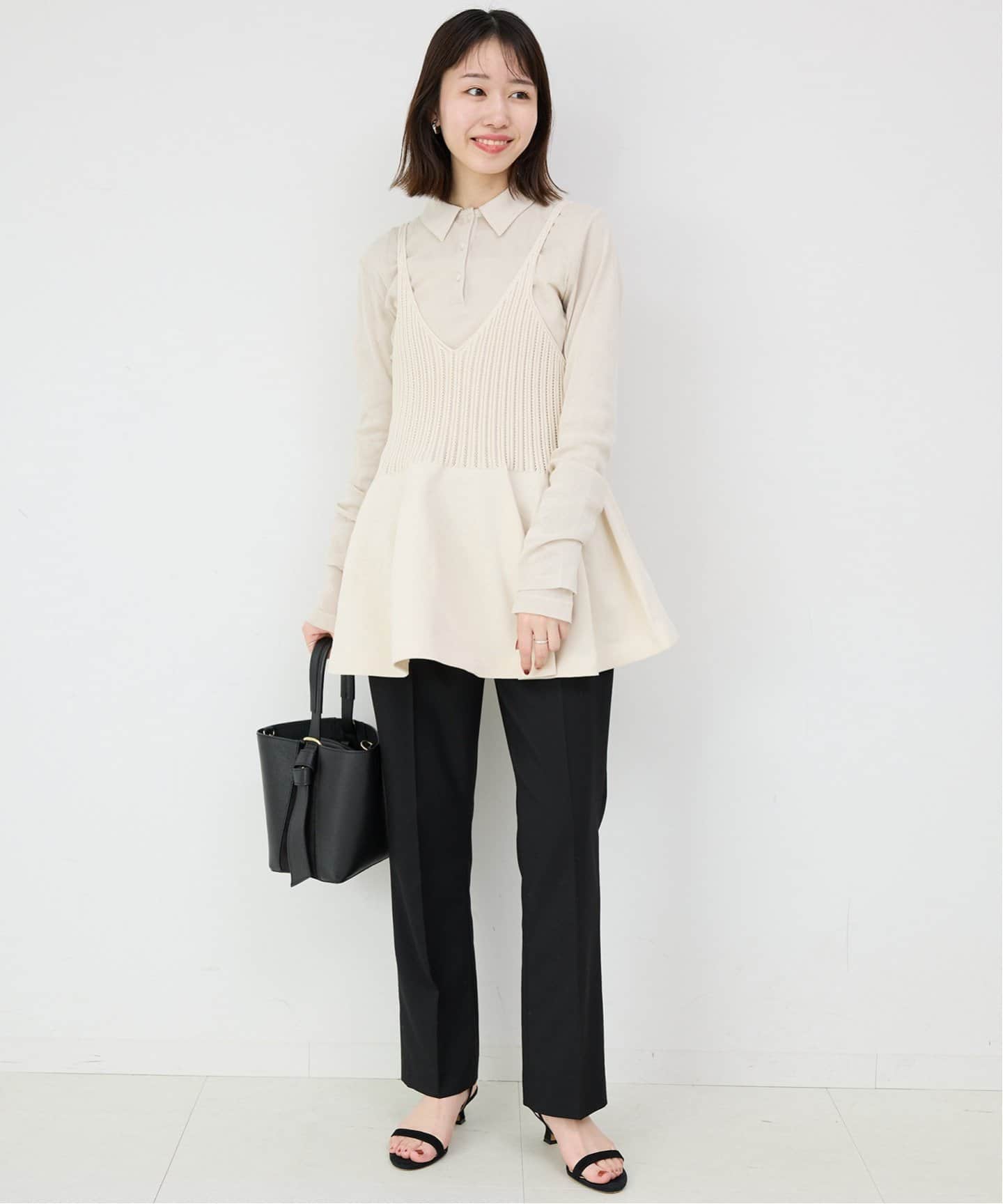 SLOBE IENA コットンチュールポロシャツ コットンチュールポロシャツ（ポロシャツ）｜SLOBE IENA
