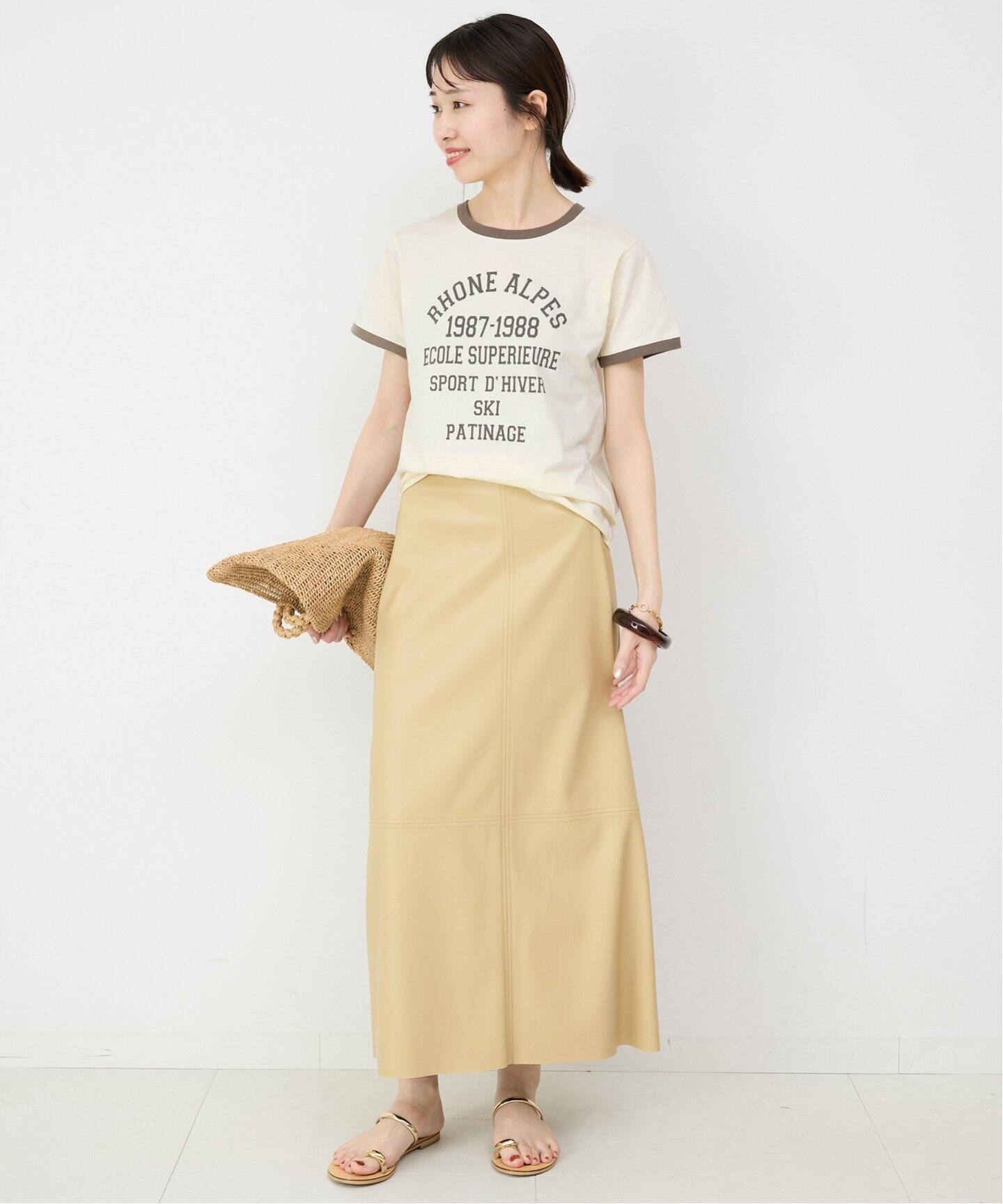 コンパクトプリントリンガーTEE（Tシャツ／カットソー）｜SLOBE IENA 