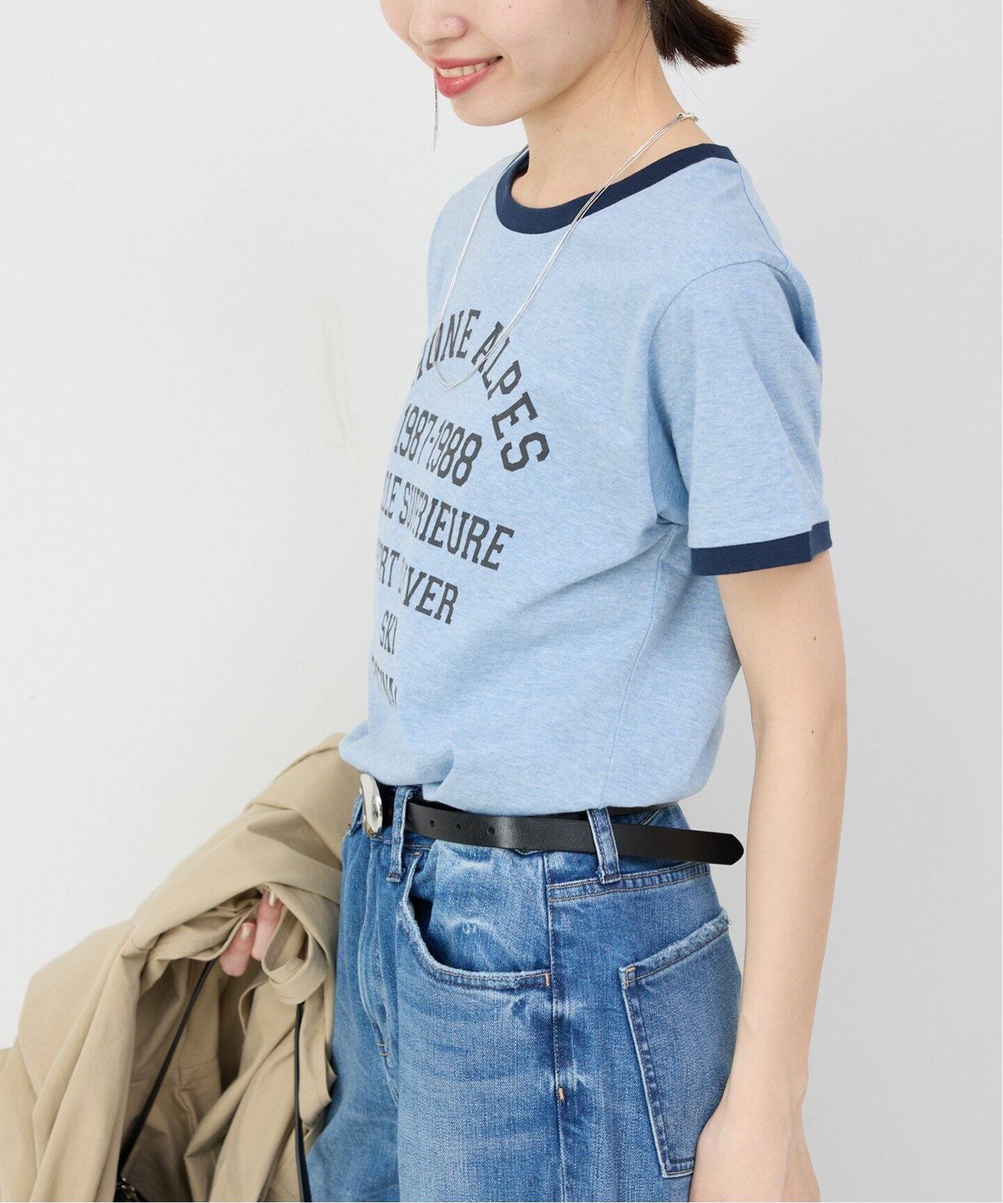 コンパクトプリントリンガーTEE（Tシャツ／カットソー）｜SLOBE IENA 