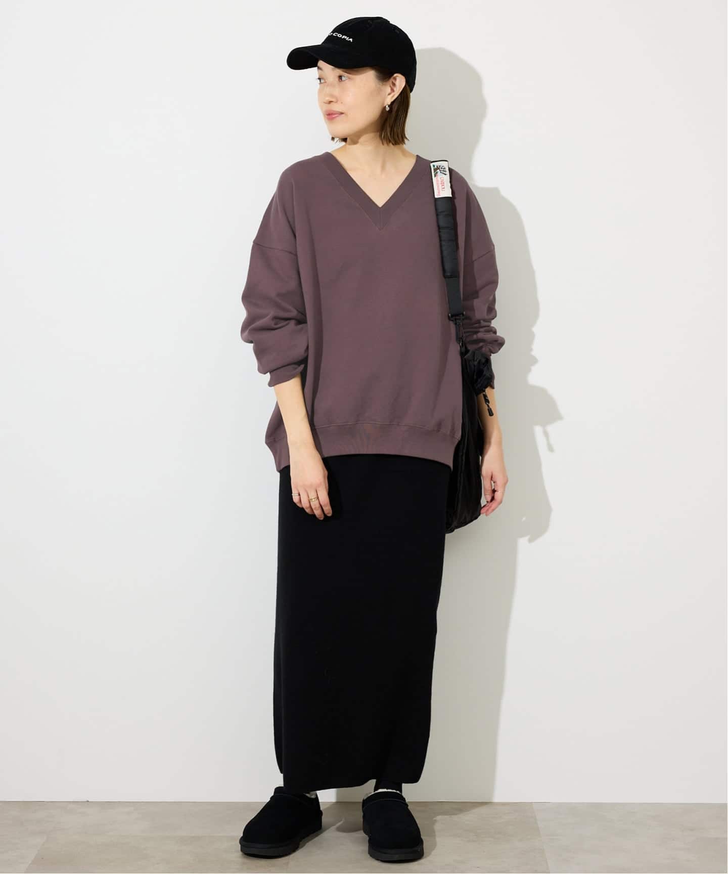 Vネックビックシルエットスウェット（スウェット）｜SLOBE IENA