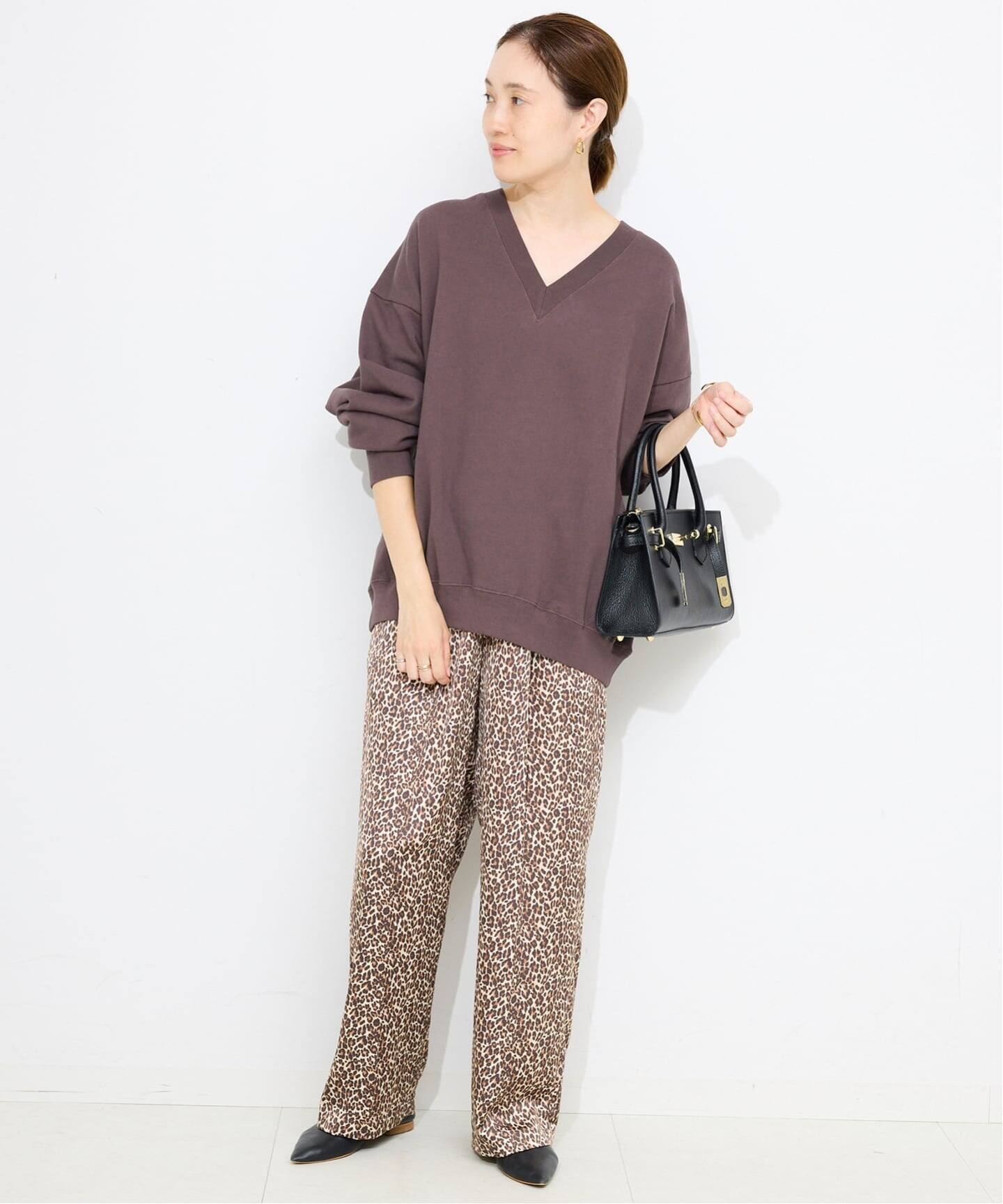 Vネックビックシルエットスウェット（スウェット）｜SLOBE IENA