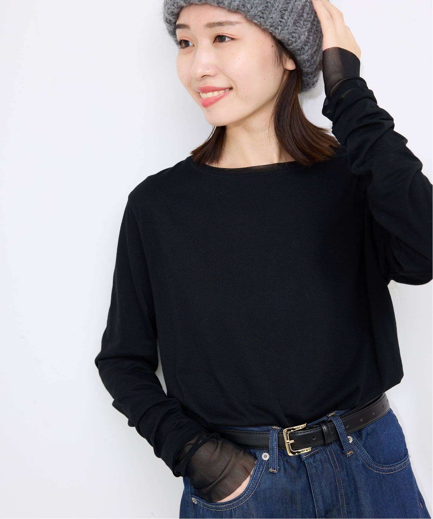 追加2予約》レイヤードスリーブロンTEE（Tシャツ／カットソー