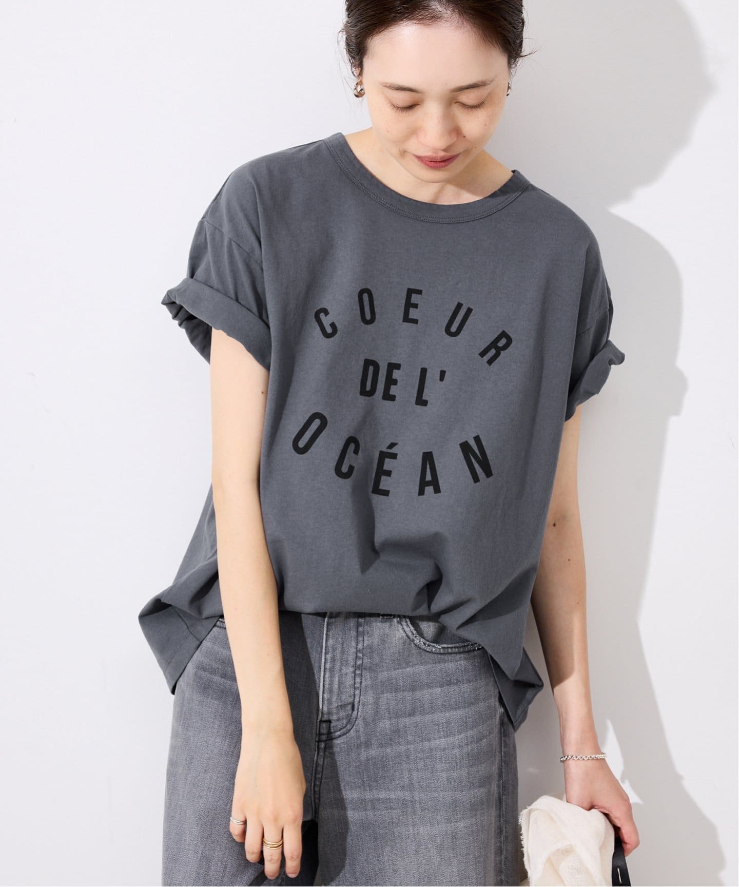 USAコットンロゴプリントTEE（Tシャツ／カットソー）｜SLOBE