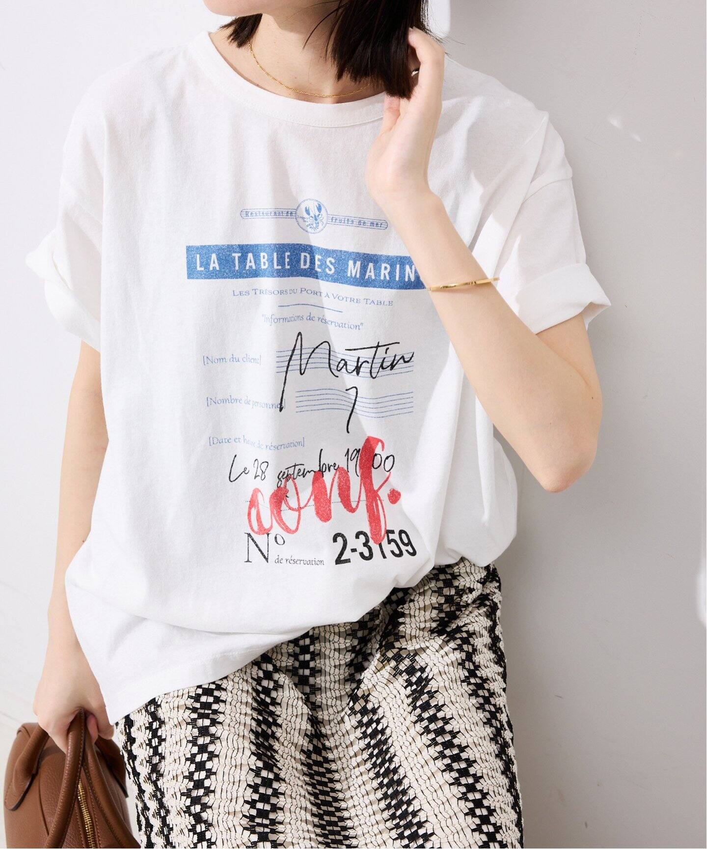 USAコットンロゴプリントTEE（Tシャツ／カットソー）｜SLOBE