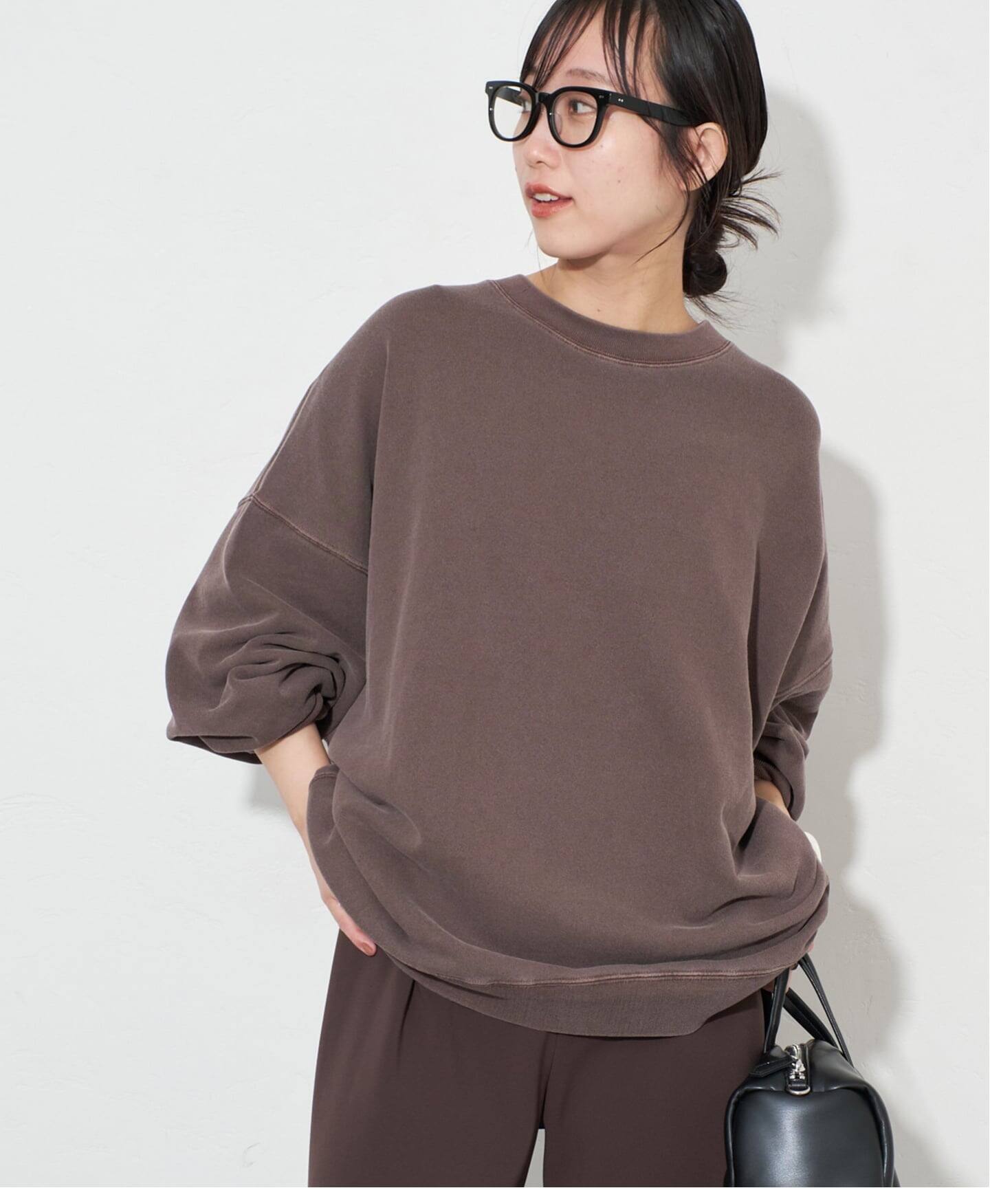 WEB限定カラー有り/追加》ビックシルエットピグメント裏毛プルオーバー 