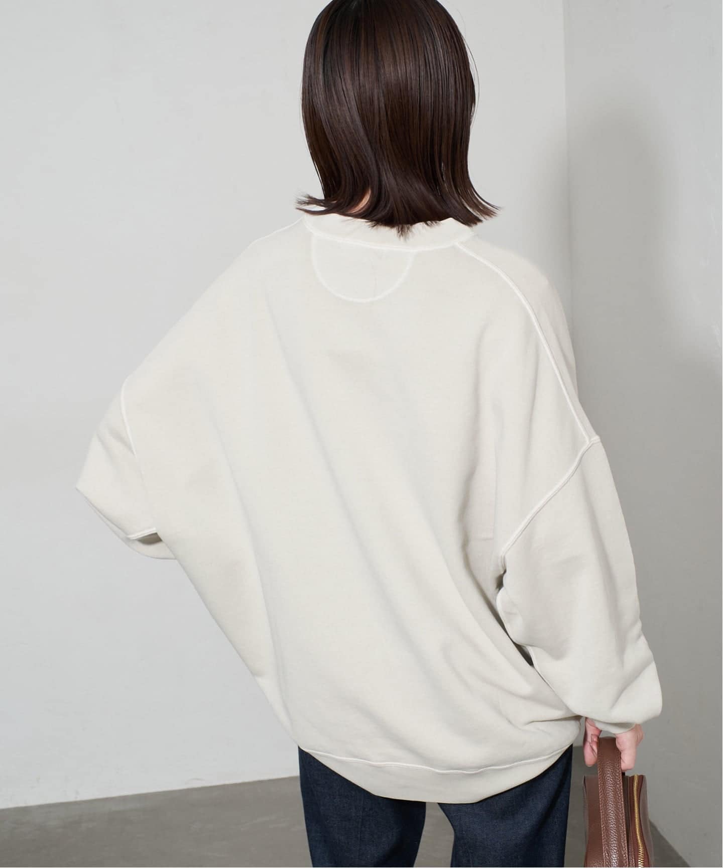 WEB限定カラー有り/追加》ビックシルエットピグメント裏毛プルオーバー