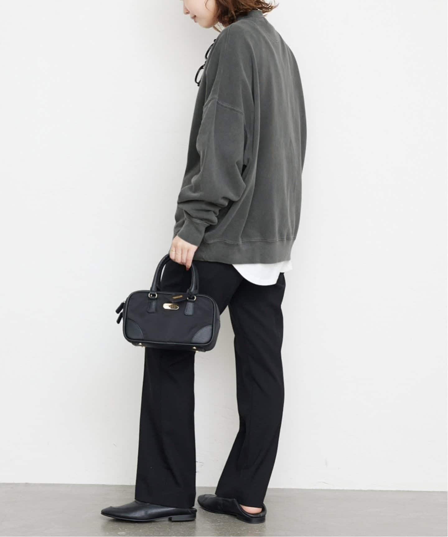 SLOBE IENA ビックシルエットピグメント裏毛プルオーバー WEB限定カラー有り/追加予約》ビックシルエットピグメント裏毛