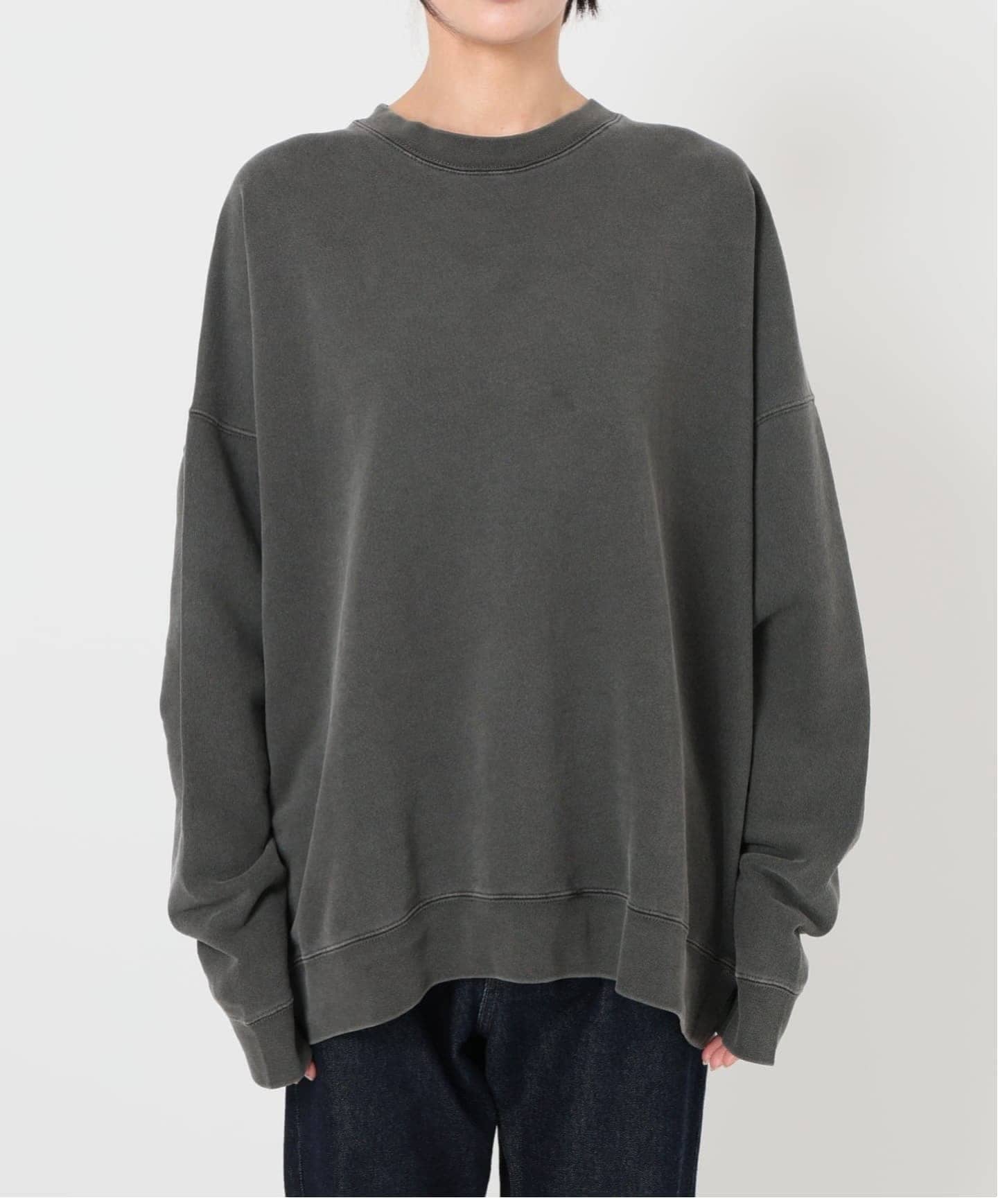 SLOBE IENA ビックシルエットピグメント裏毛プルオーバー WEB限定/追加》ビックシルエットピグメント裏毛プルオーバー