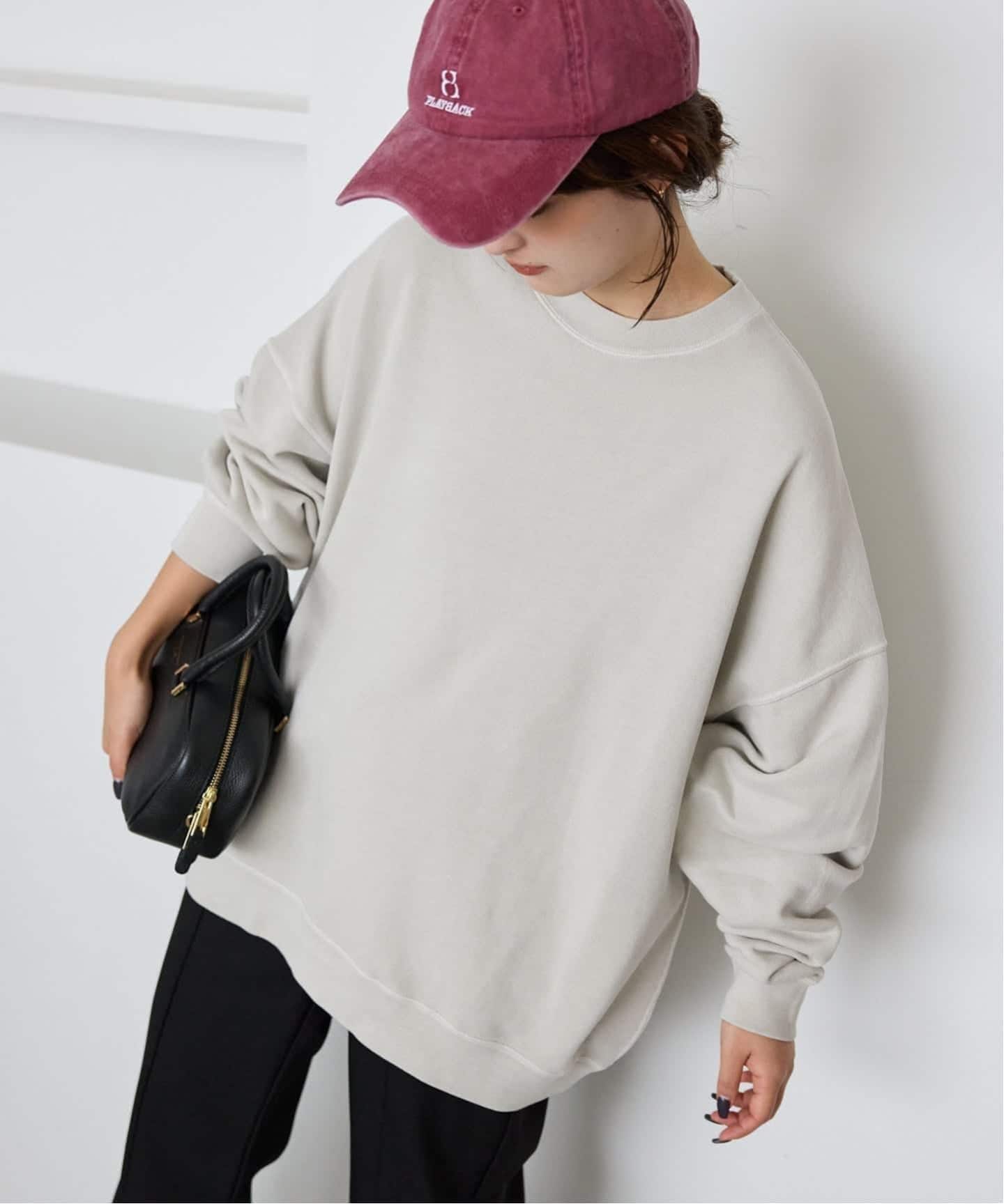 WEB限定/追加3》ビックシルエットピグメント裏毛プルオーバー