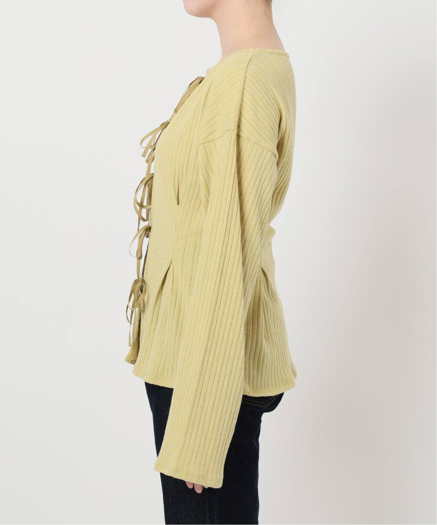 新品未使用　SLOBE IENA ribbon ニット白 WEB/一部店舗限定》ribbon ニット（ニット／セーター）｜SLOBE