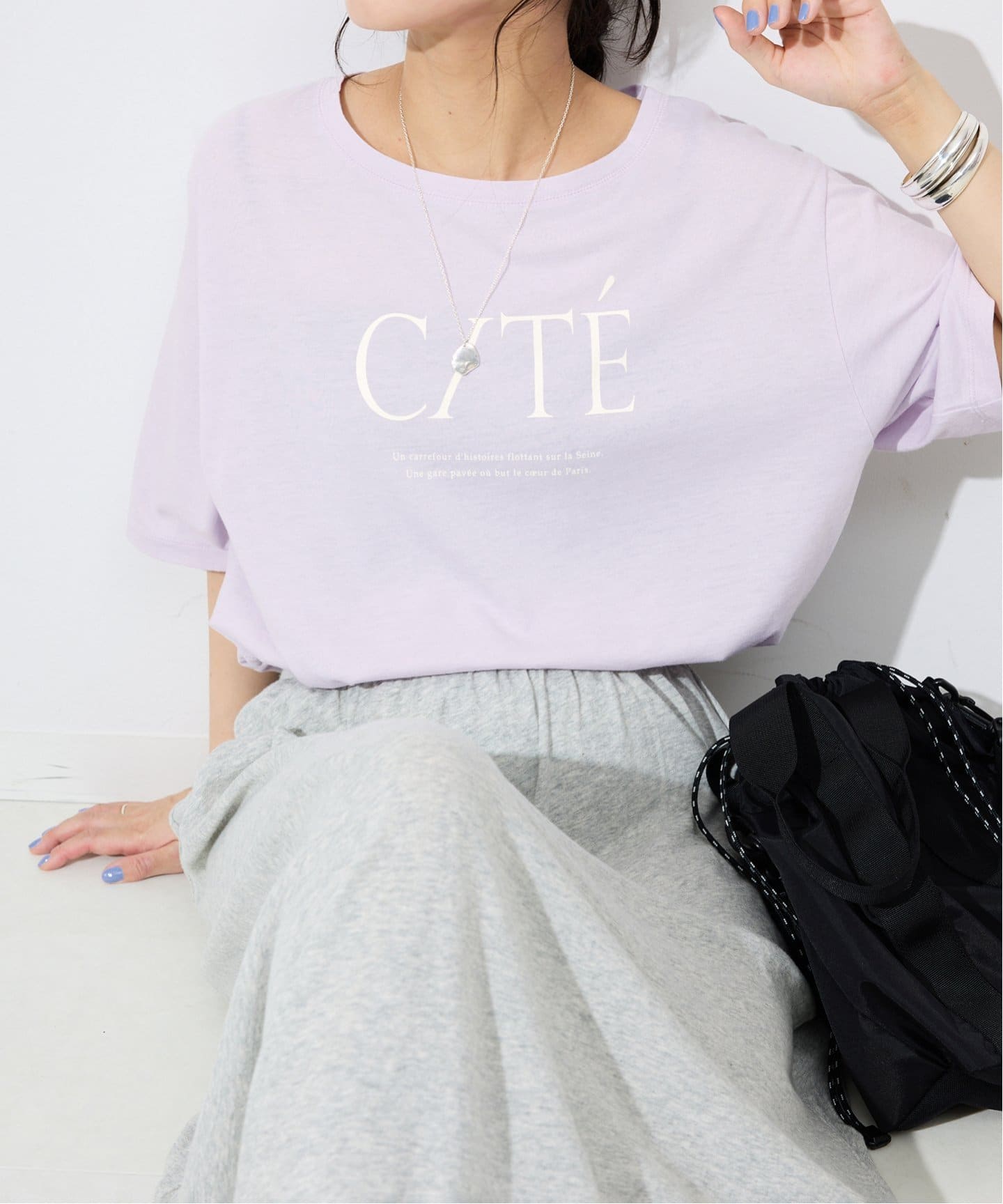 IENA C/Ny ニュアンスTシャツ◆新品未使用 NewAnce（ニュアンス） tシャツ 「NewAnce」ニットTシャツ メンズ