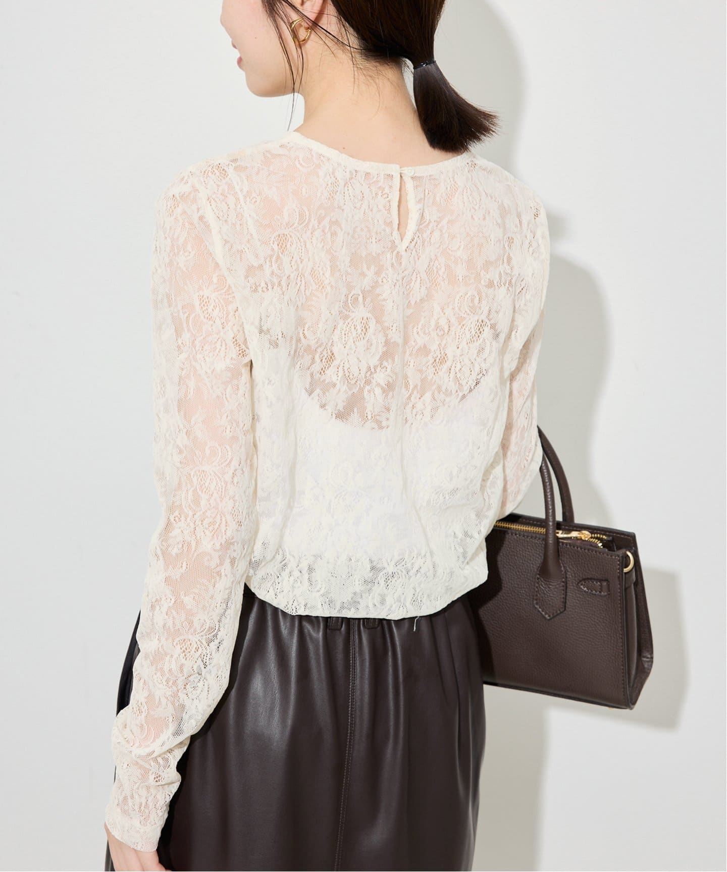 レースフロッキープルオーバー（Tシャツ／カットソー）｜SLOBE IENA