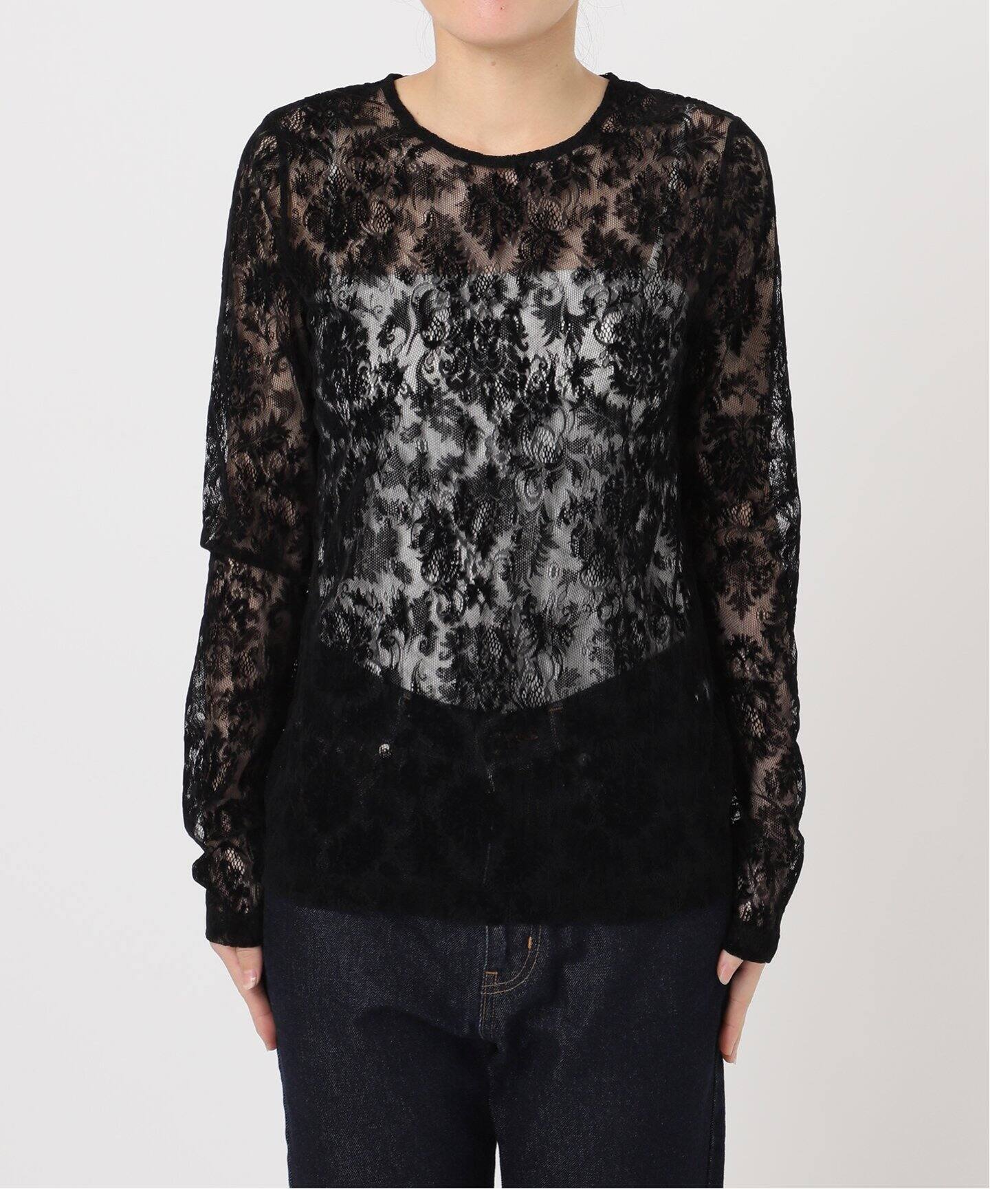 レースフロッキープルオーバー（Tシャツ／カットソー）｜SLOBE IENA