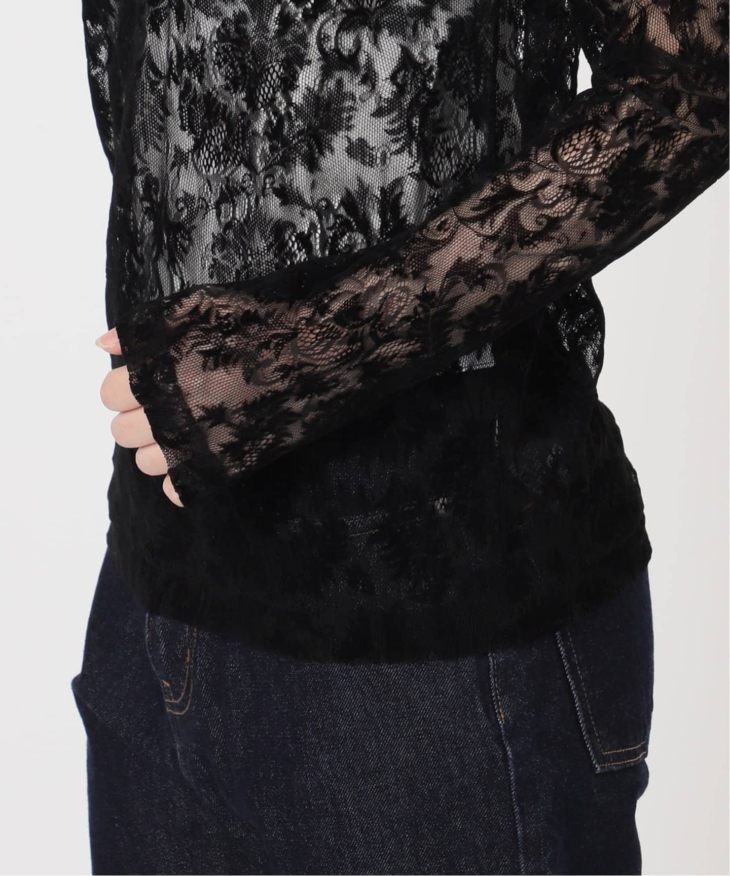 レースフロッキープルオーバー（Tシャツ／カットソー）｜SLOBE IENA