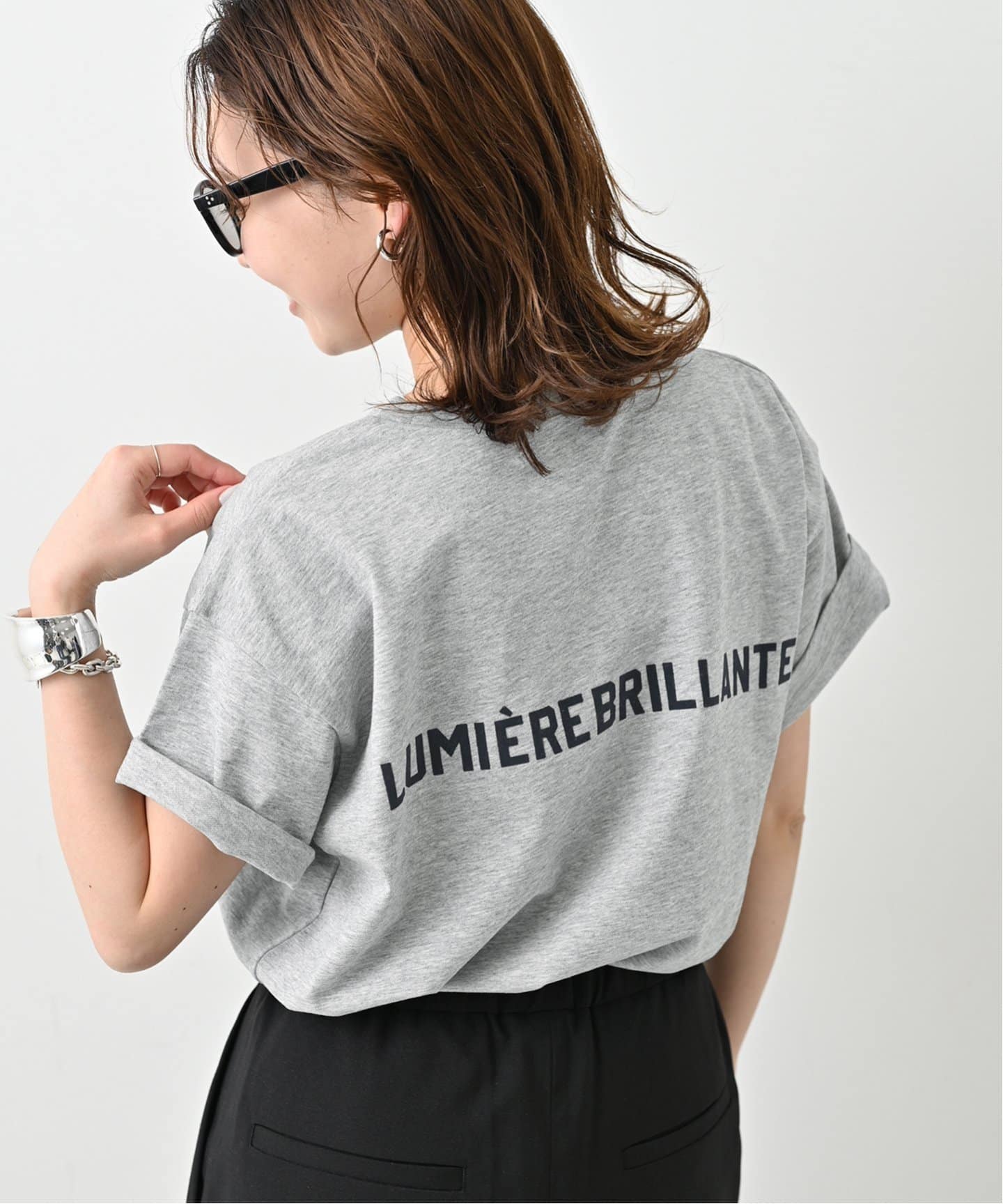 スローブイエナ　1ST ETOILE Tシャツ グレー　予約待ち スローブイエナ 1ST ETOILE Tシャツ グレー 予約待ち SLOBE IENA