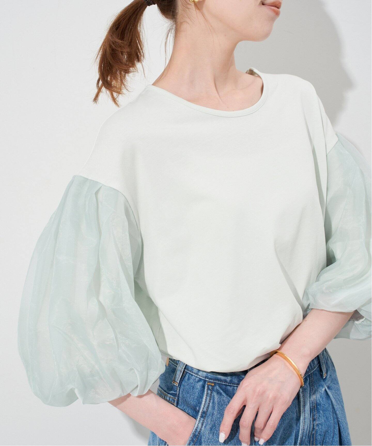 パフスリーブ Tシャツ（Tシャツ／カットソー）｜SLOBE IENA（スローブ 