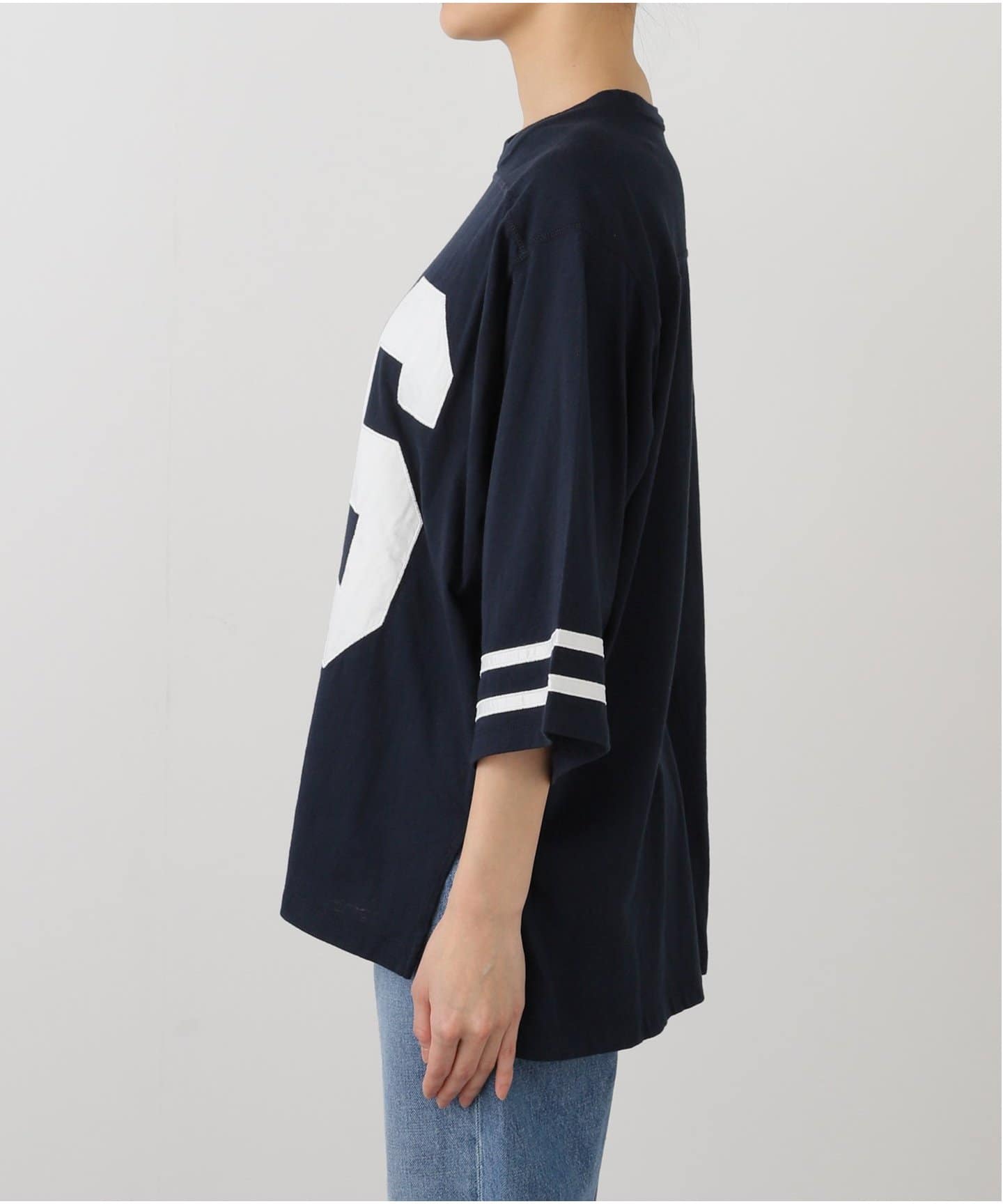 サテンナンバーアメフトロンTEE（Tシャツ／カットソー）｜SLOBE