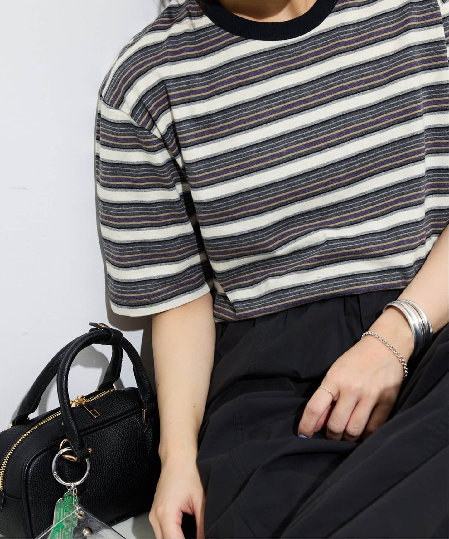 【新品未使用】SLOBE IENA マルチボーダーTEE マルチボーダーTEE（Tシャツ／カットソー）｜SLOBE IENA